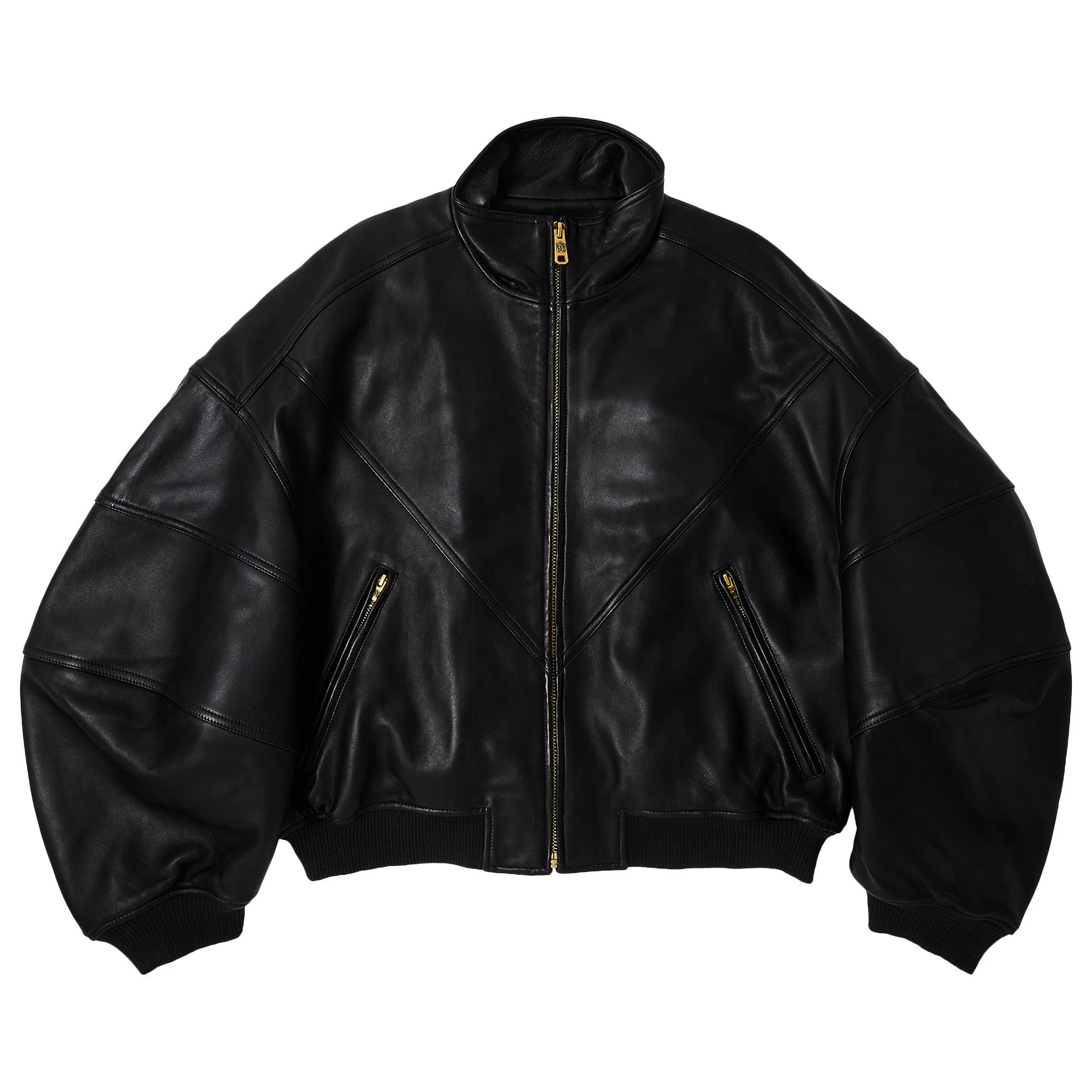 Willy Chavarria Ruff Rider Leather Jacket 'Black' - 1
