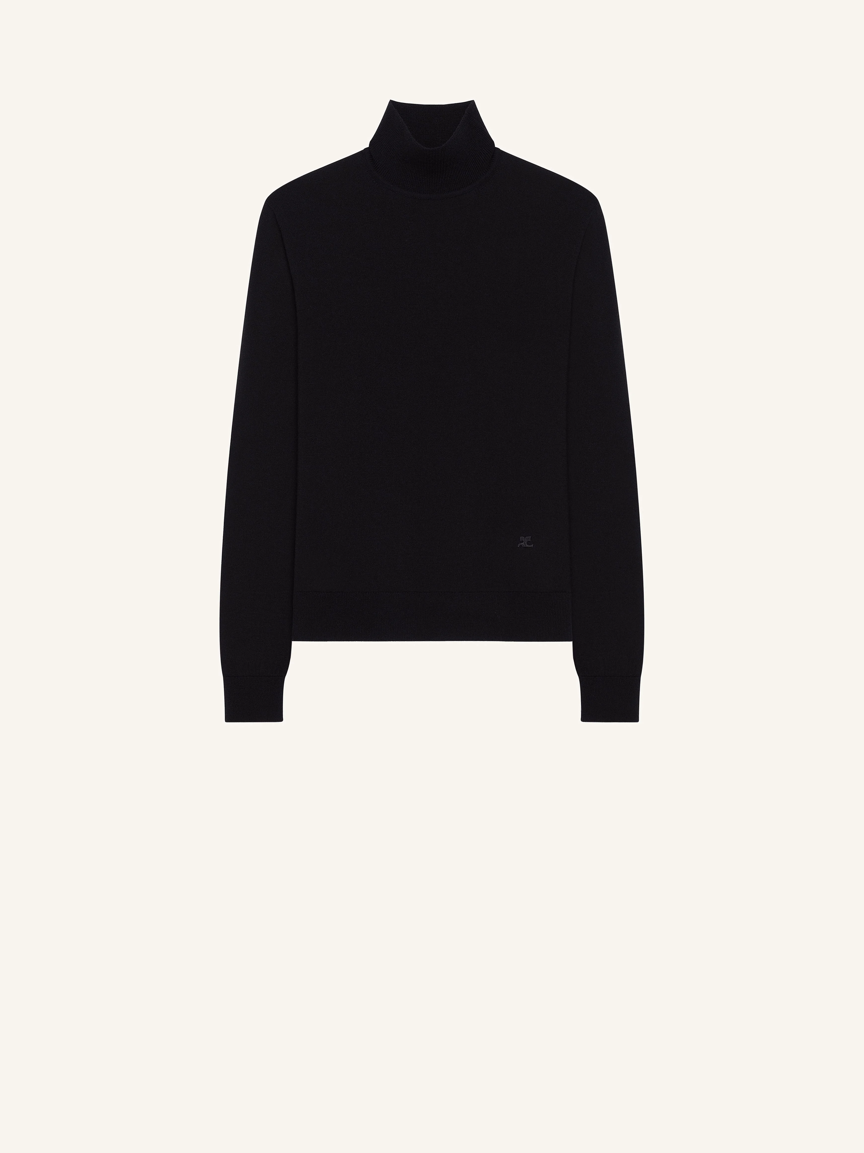 OFF SHOULDER LIGHT WOOL TOP - 1