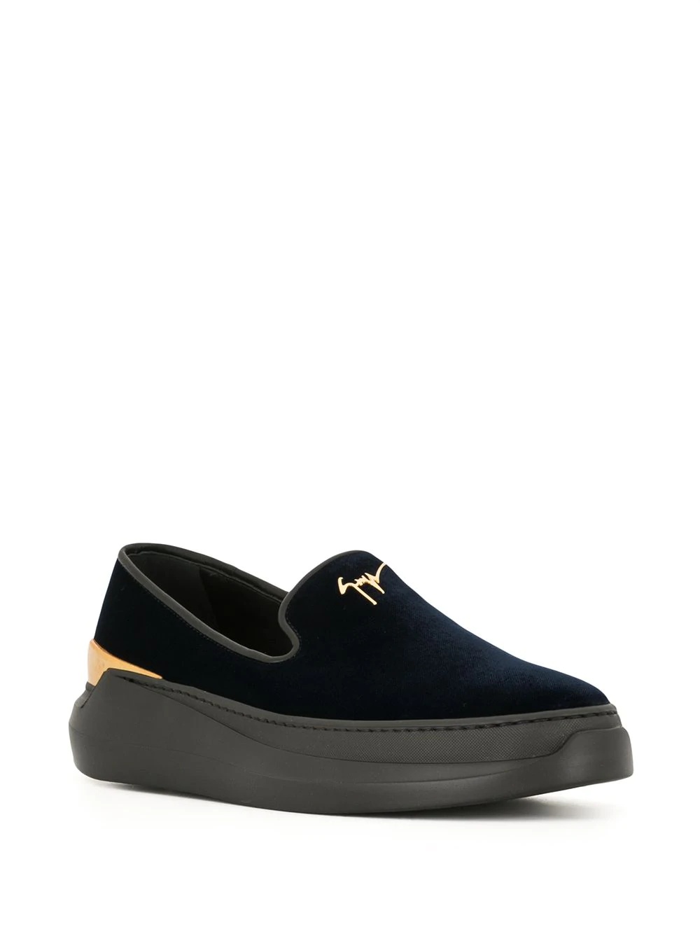 logo slip-on loafers - 2