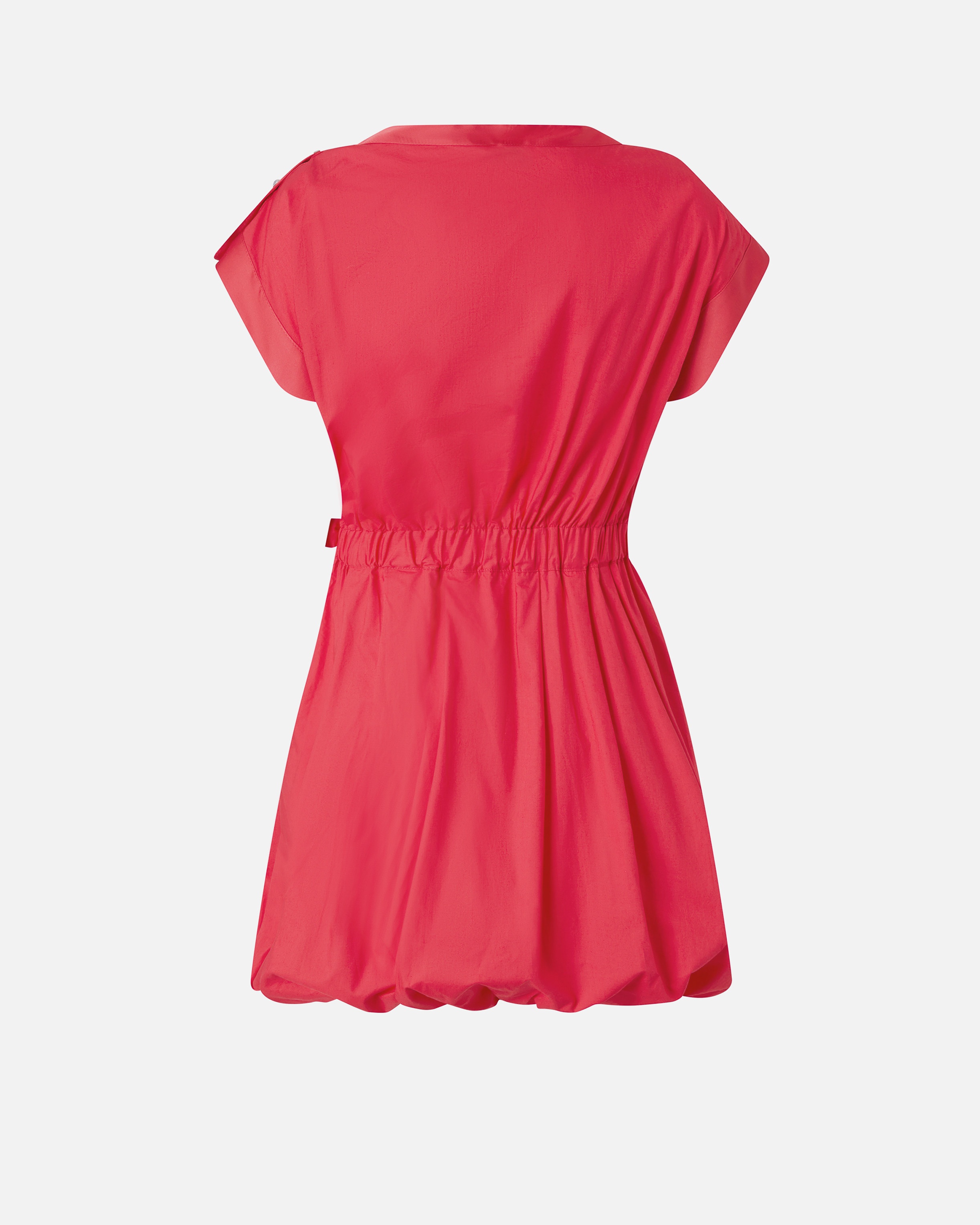 POPLIN DRESS WITH CRISSCROSS - 6