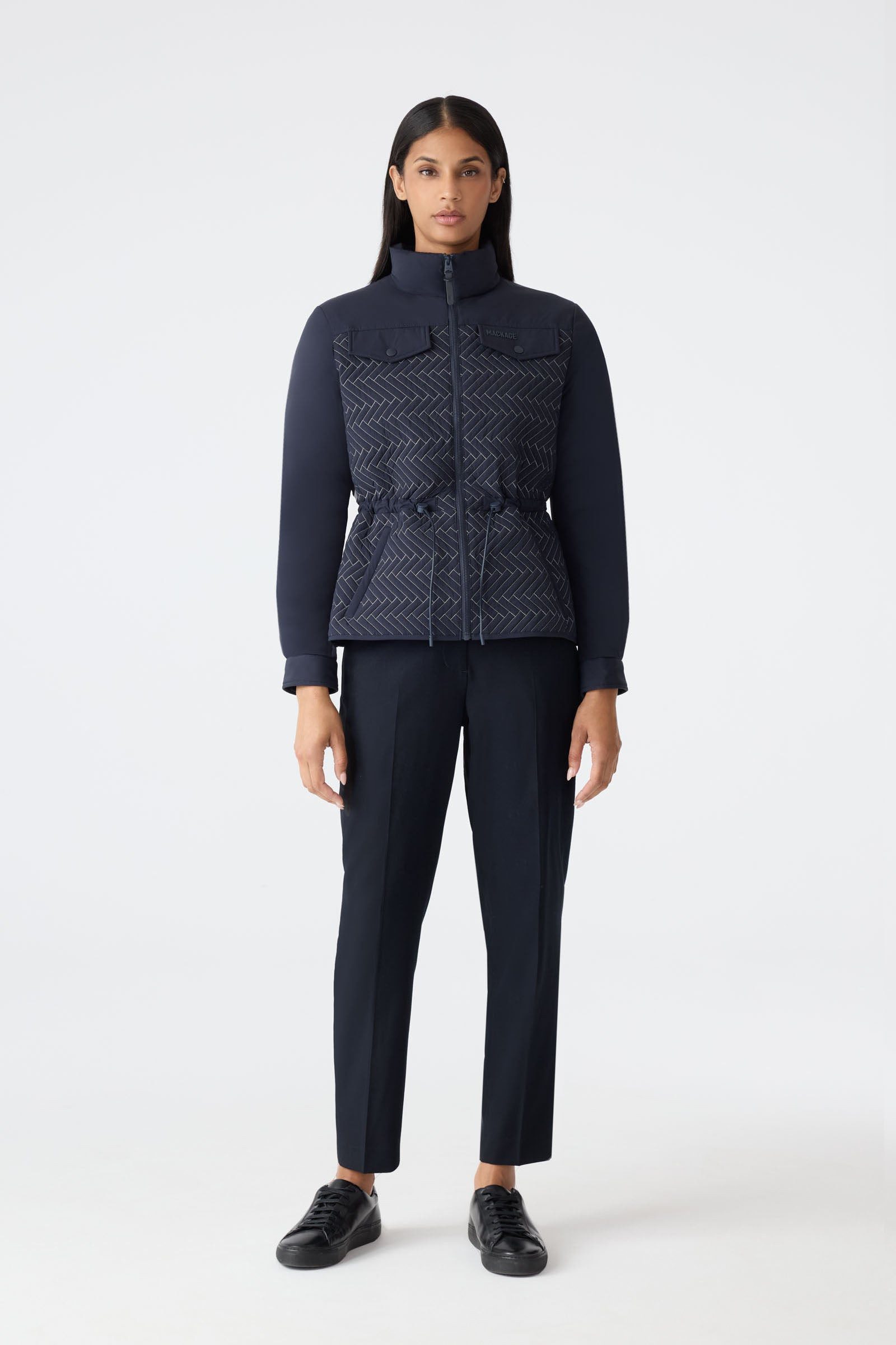 KABIRA Chevron Quilted Light Down Jacket - 2