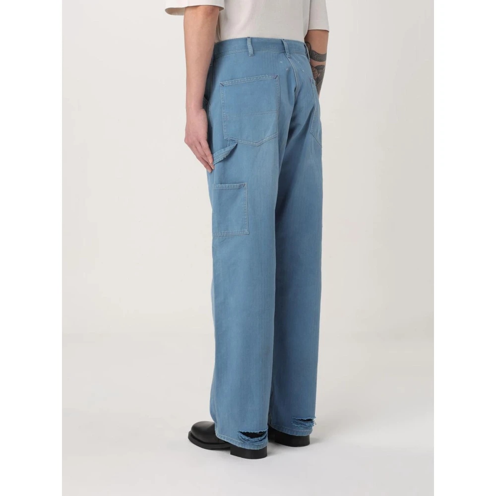 STYLISH BLUE CARPENTER JEANS - 3