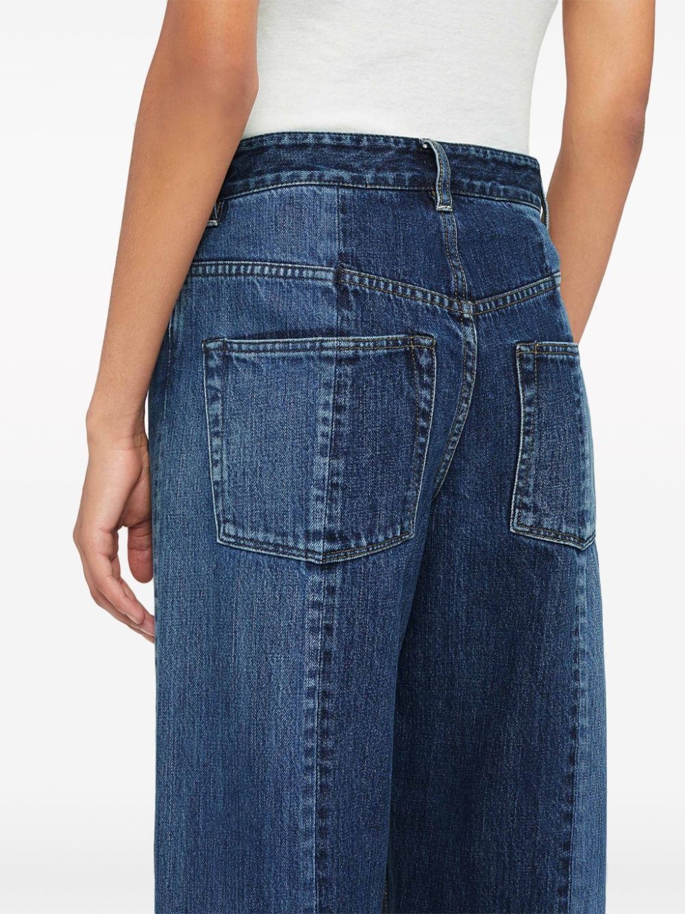 straight-leg cotton trousers - 5