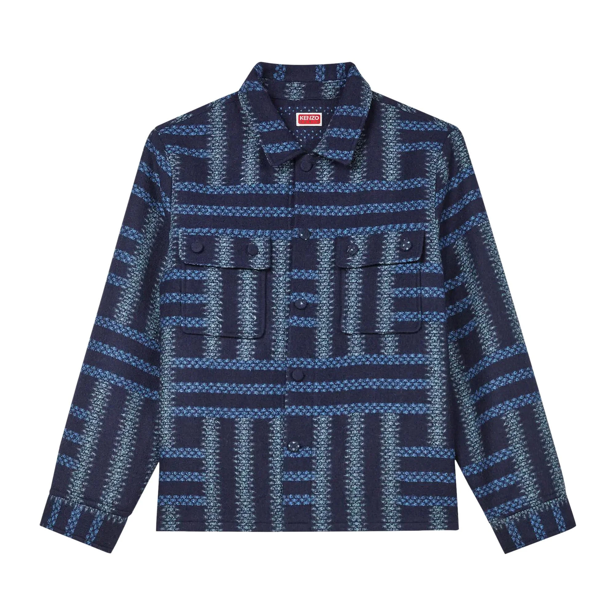 Kenzo Weave Overshirt 'Midnight Blue' - 1