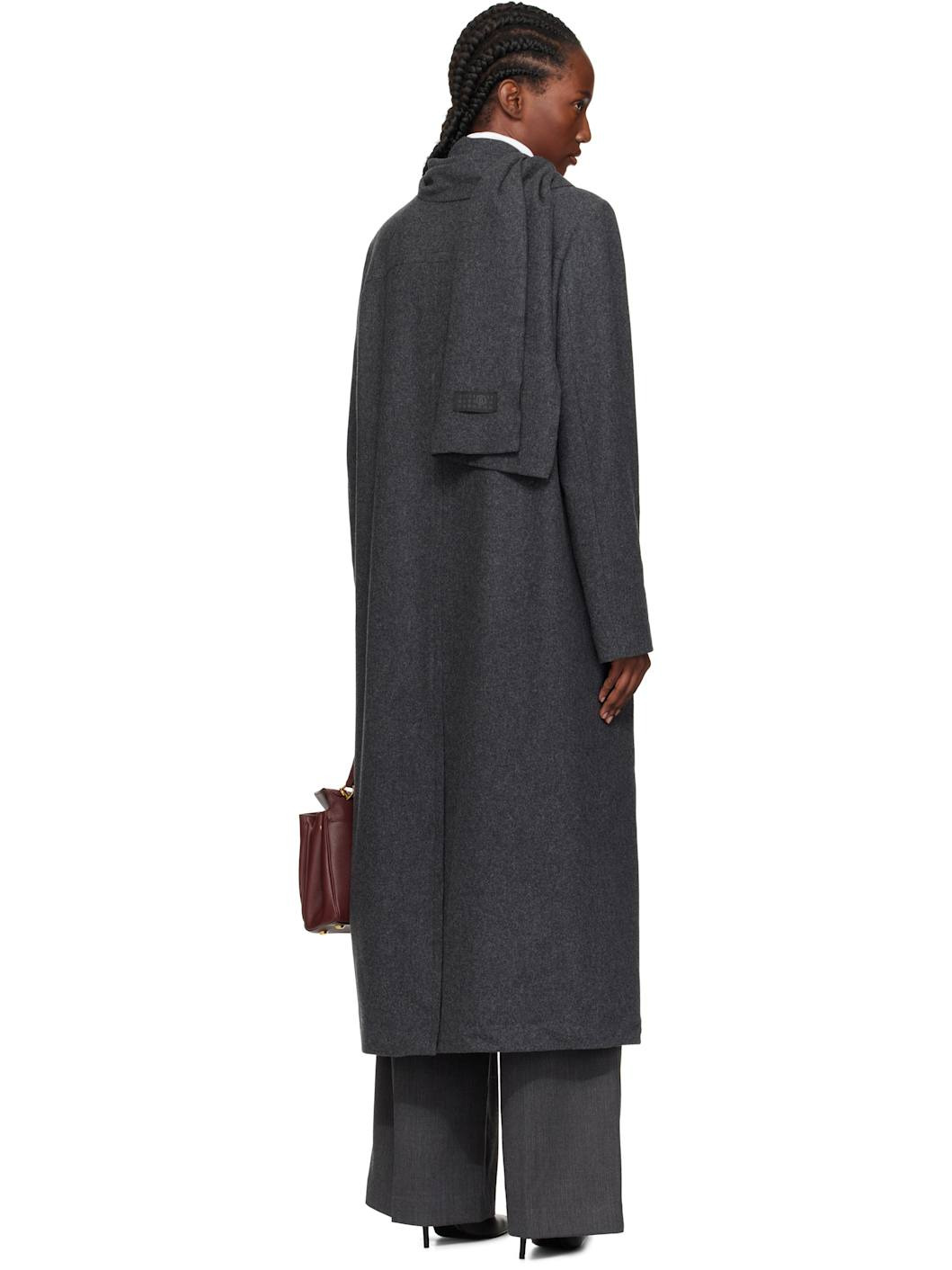 Gray Wool Coat - 3