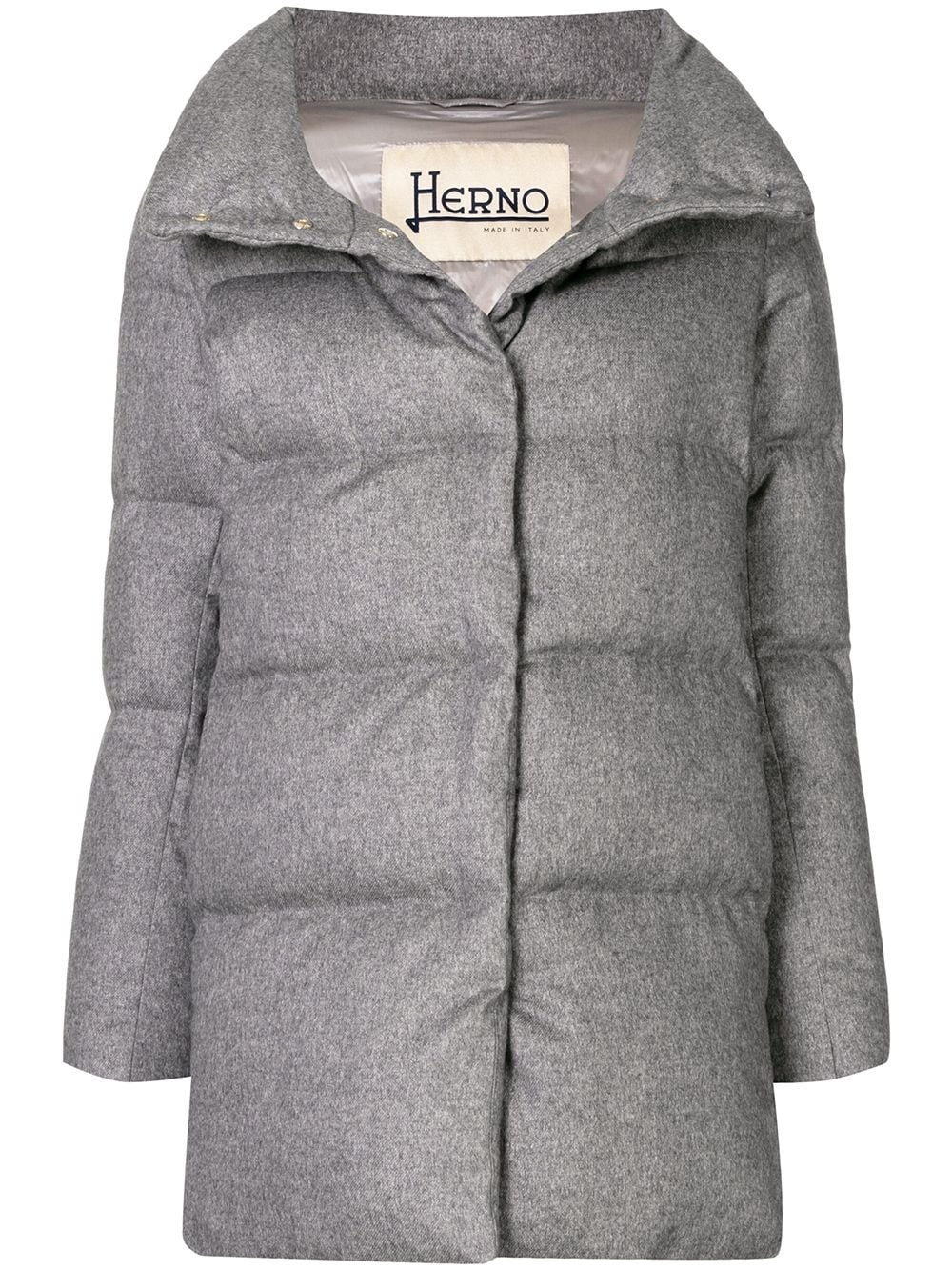 cashmere puffer jacket - 1