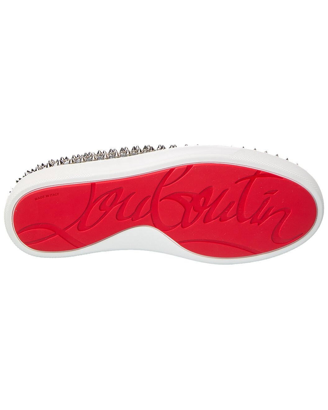 Christian Louboutin Spikeboat Leather Slip-On Sneaker - 4