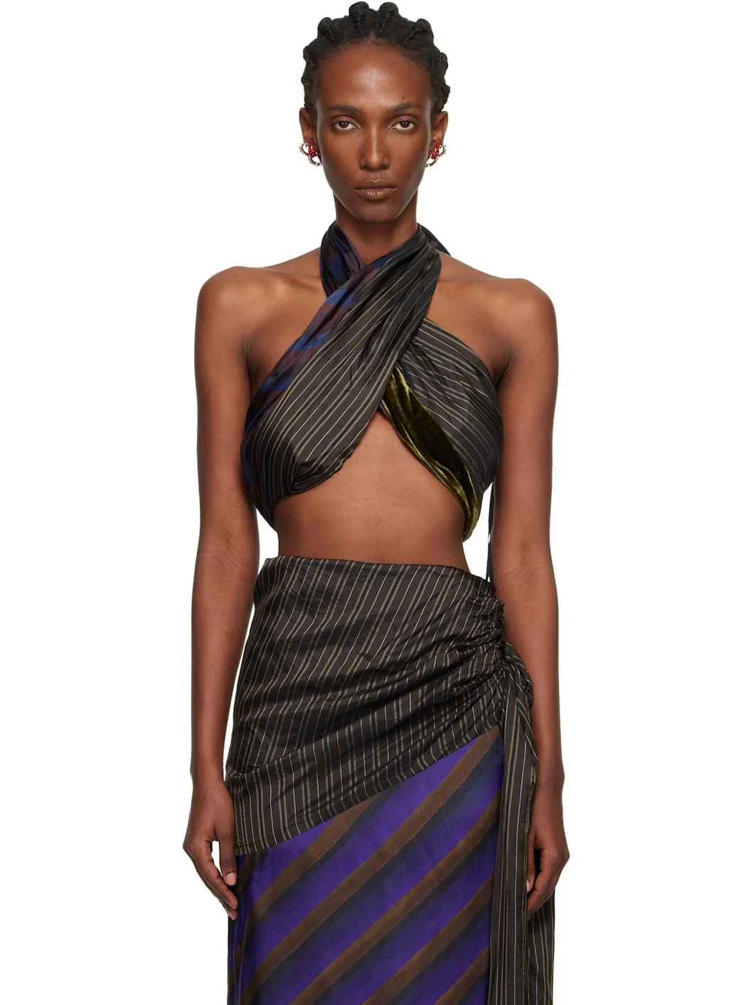 Brown Wrap Bra Top - 1