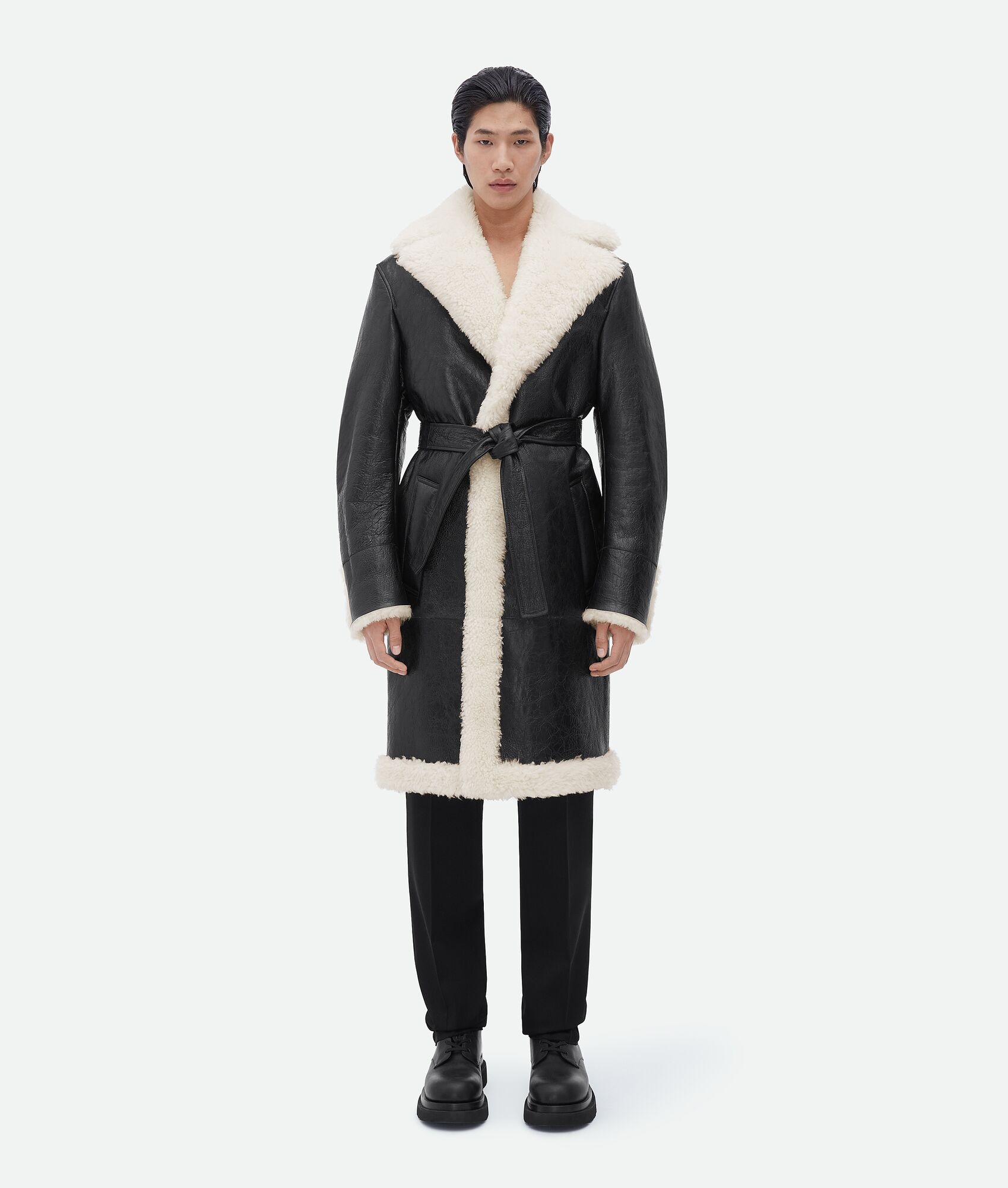 merino shearling coat - 1