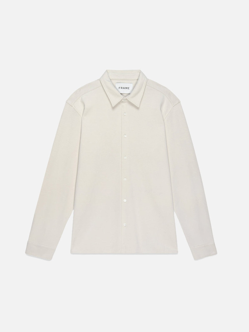 Duo Fold Relaxed Shirt in White Sand - 1