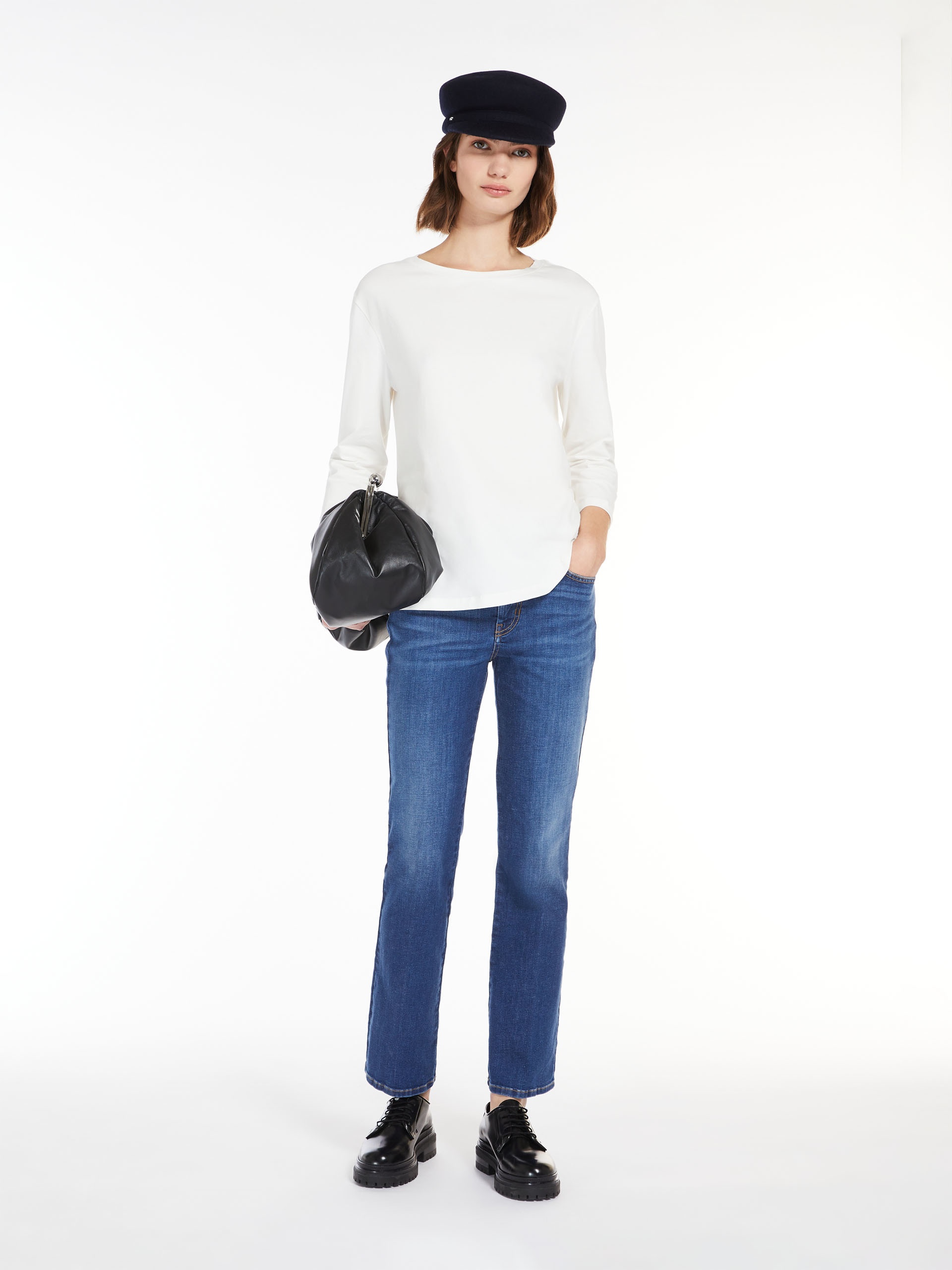 MULTIA Jersey boat-neck T-shirt - 2