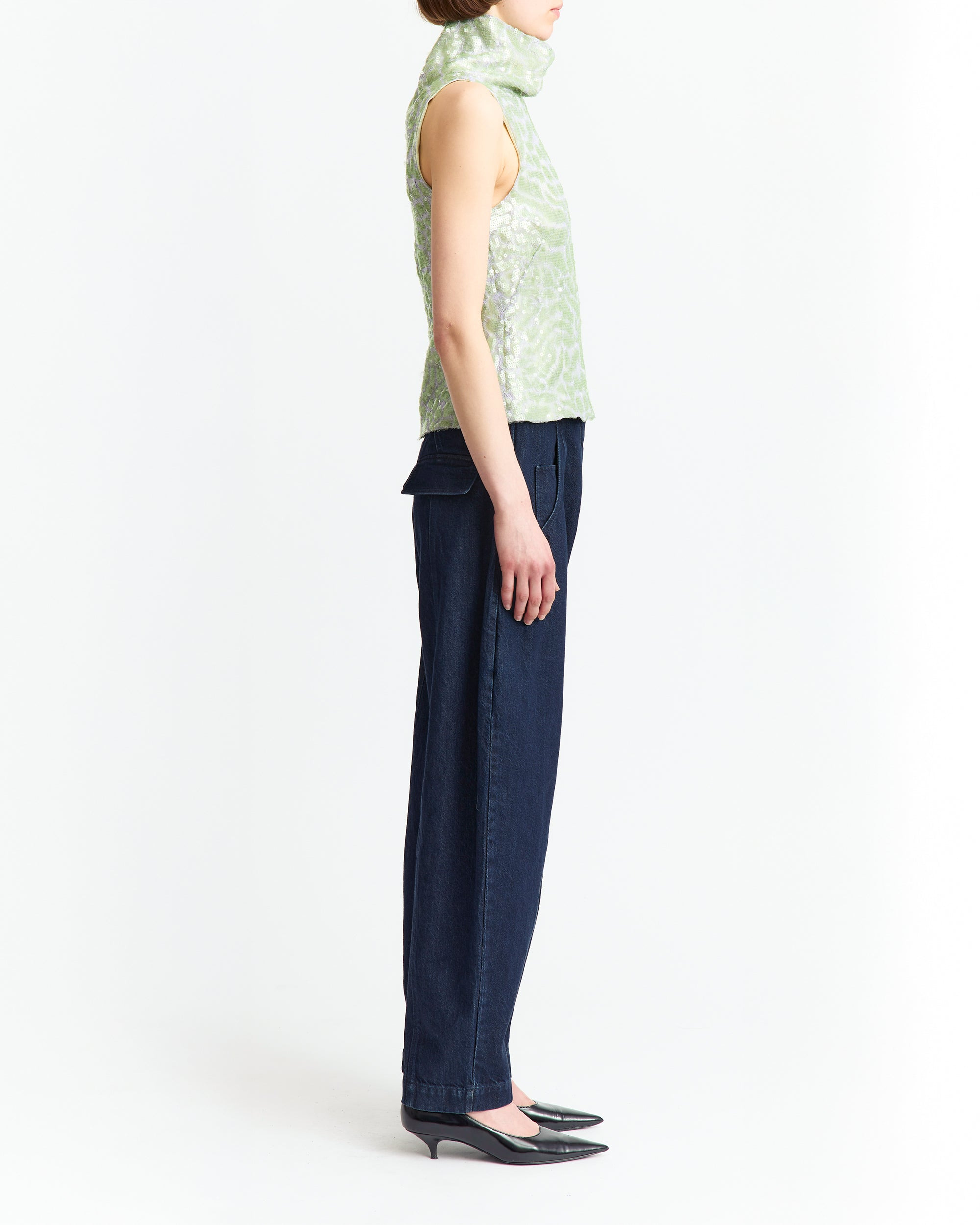 ACARI TOP IN LACE SEQUIN - 3