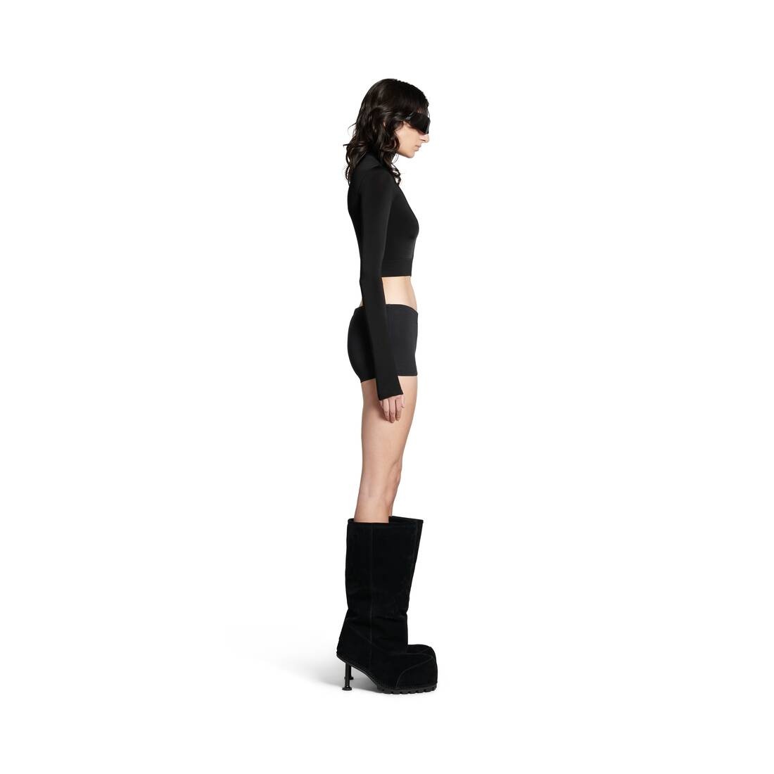 Women's Mini Cycling Skirt in Black - 3