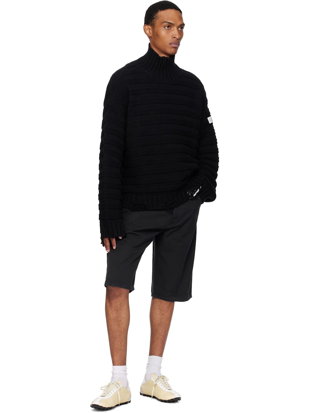 Black Wool Turtleneck - 5