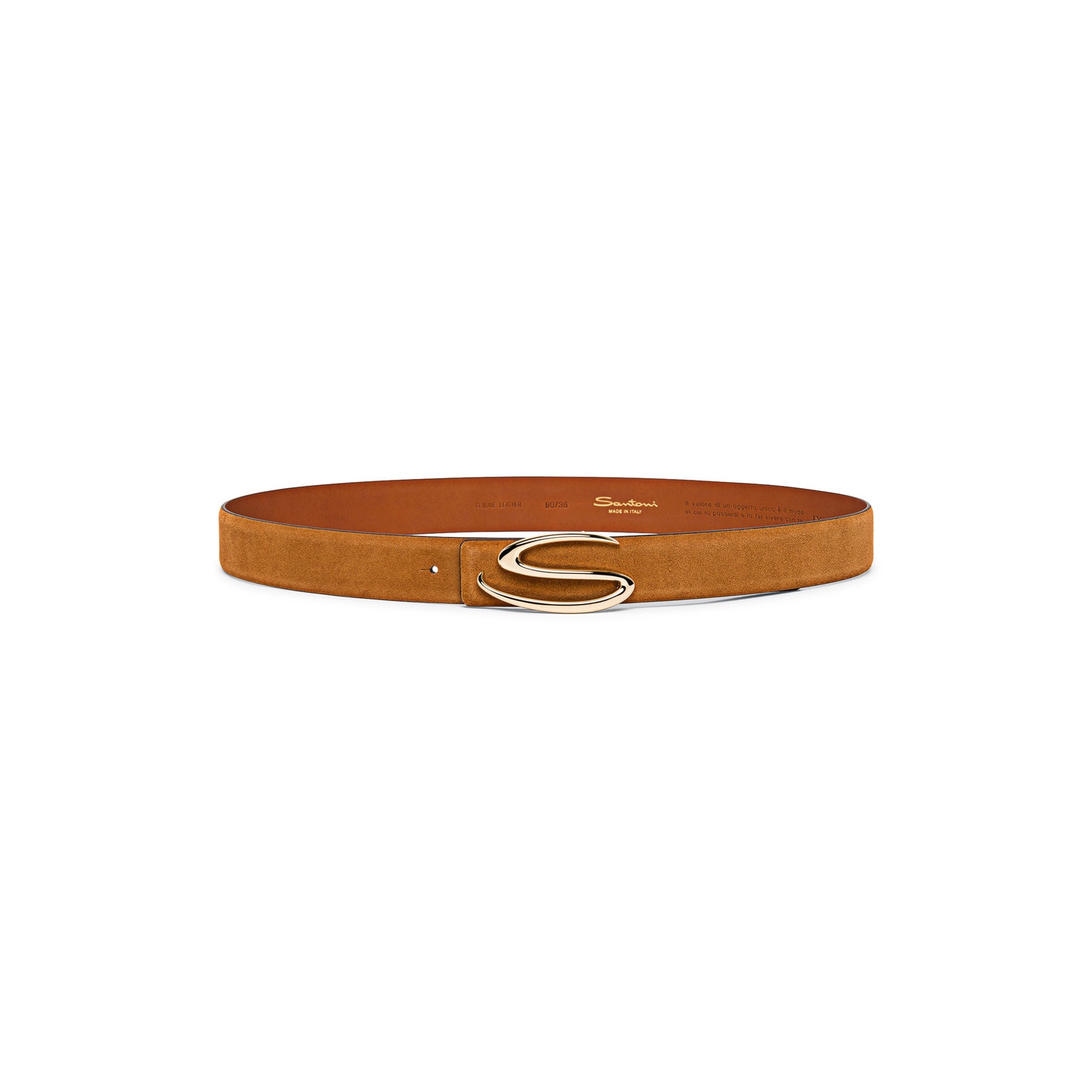 Brown suede belt strap - 2