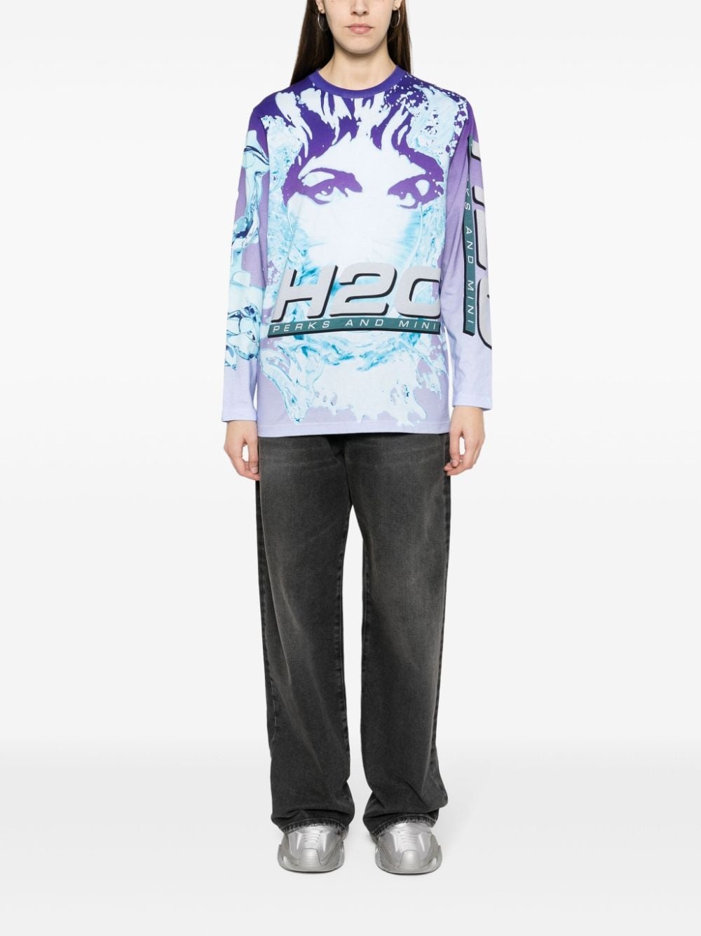 Splash-print organic cotton T-shirt - 3