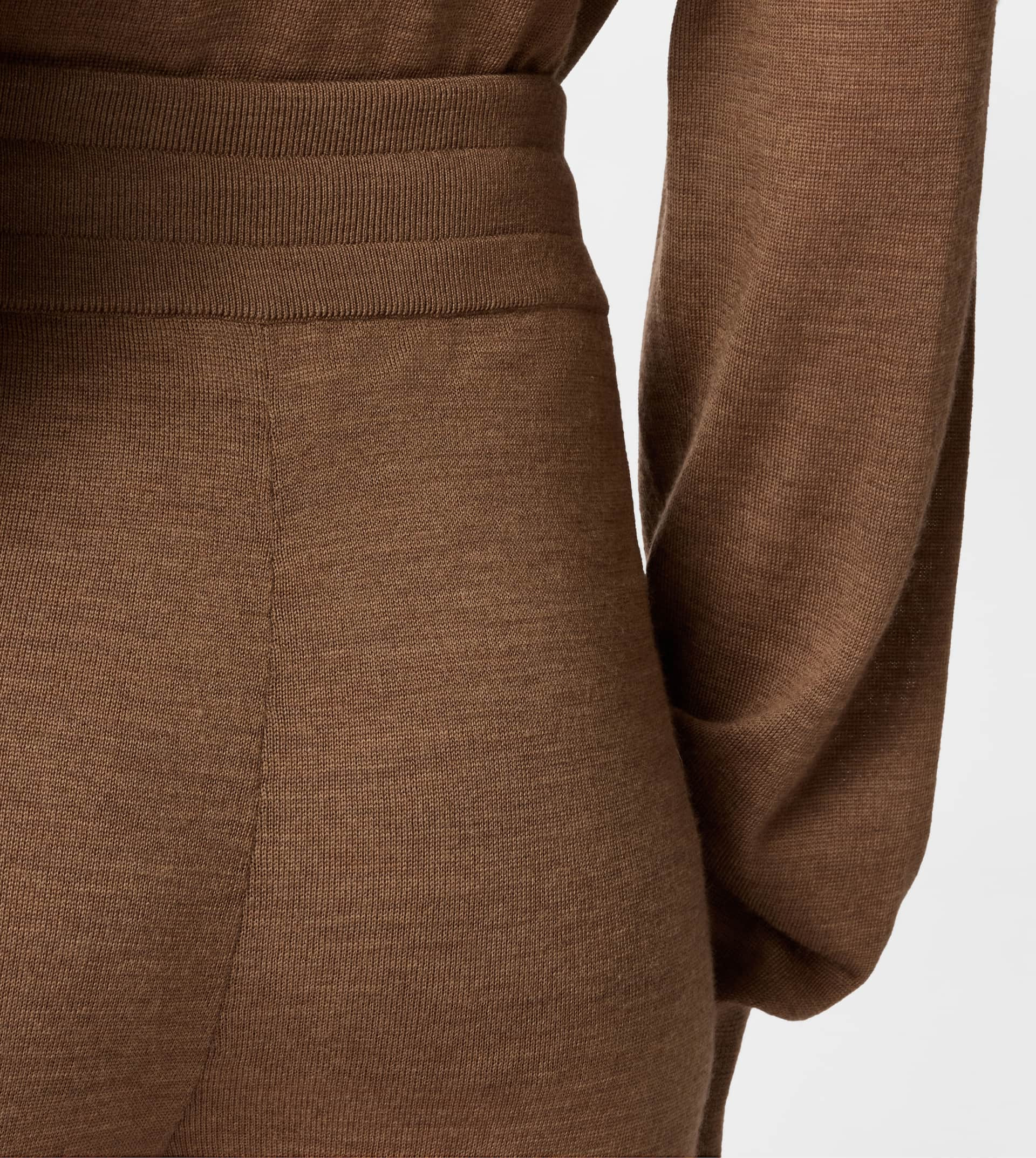 PANTS IN KNIT - BROWN - 6