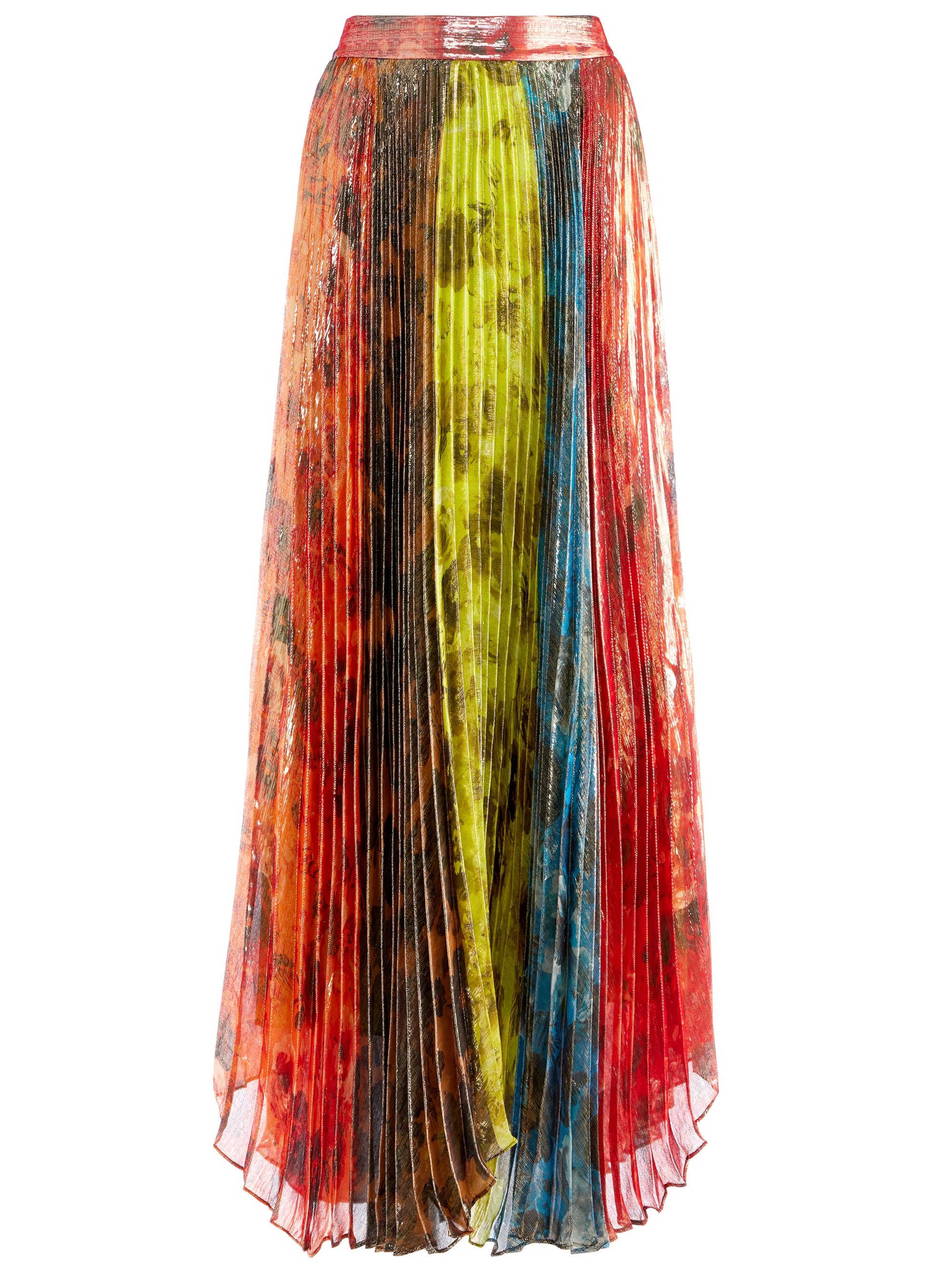 KATZ SUNBURST PLEATED MAXI SKIRT - 1