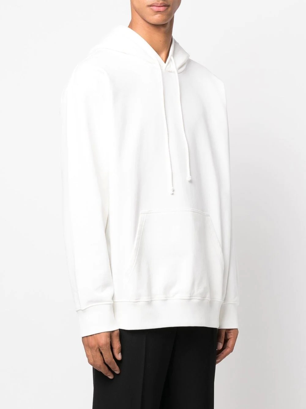 raw-cut hem hoodie - 5