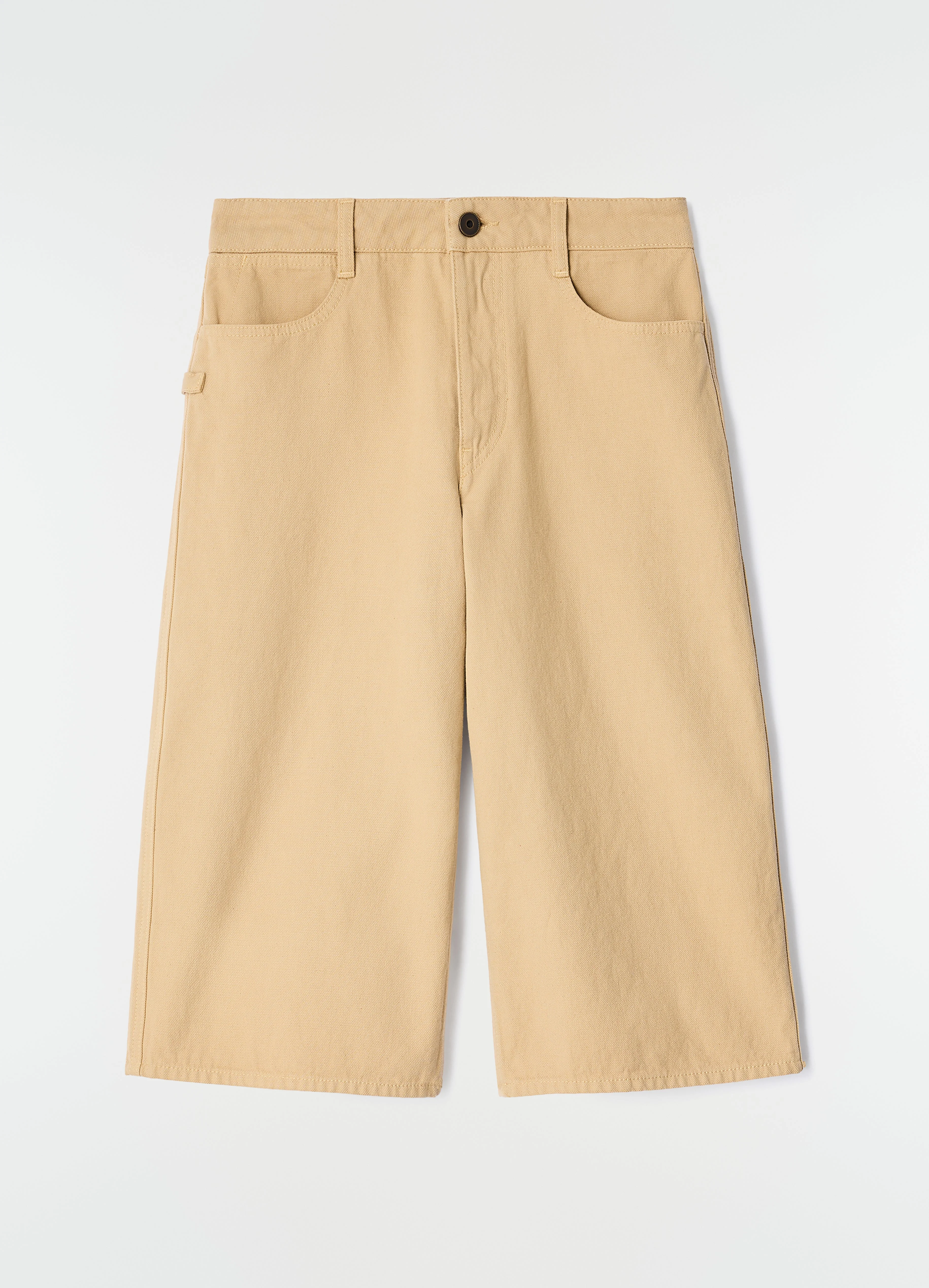FIVE-POCKET BERMUDA SHORTS IN HEAVY GARMENT-DYED BROKEN TWILL - 1