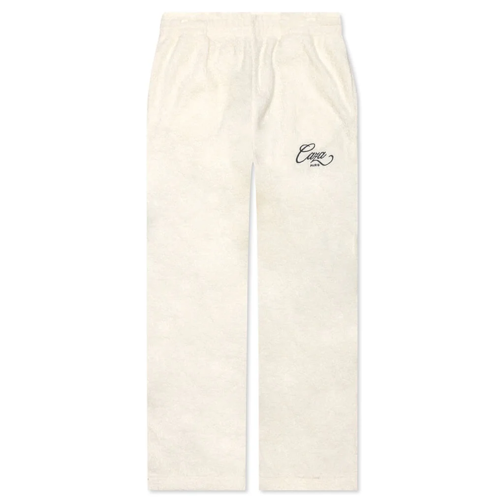 Caza Terry Track Pant White - 1