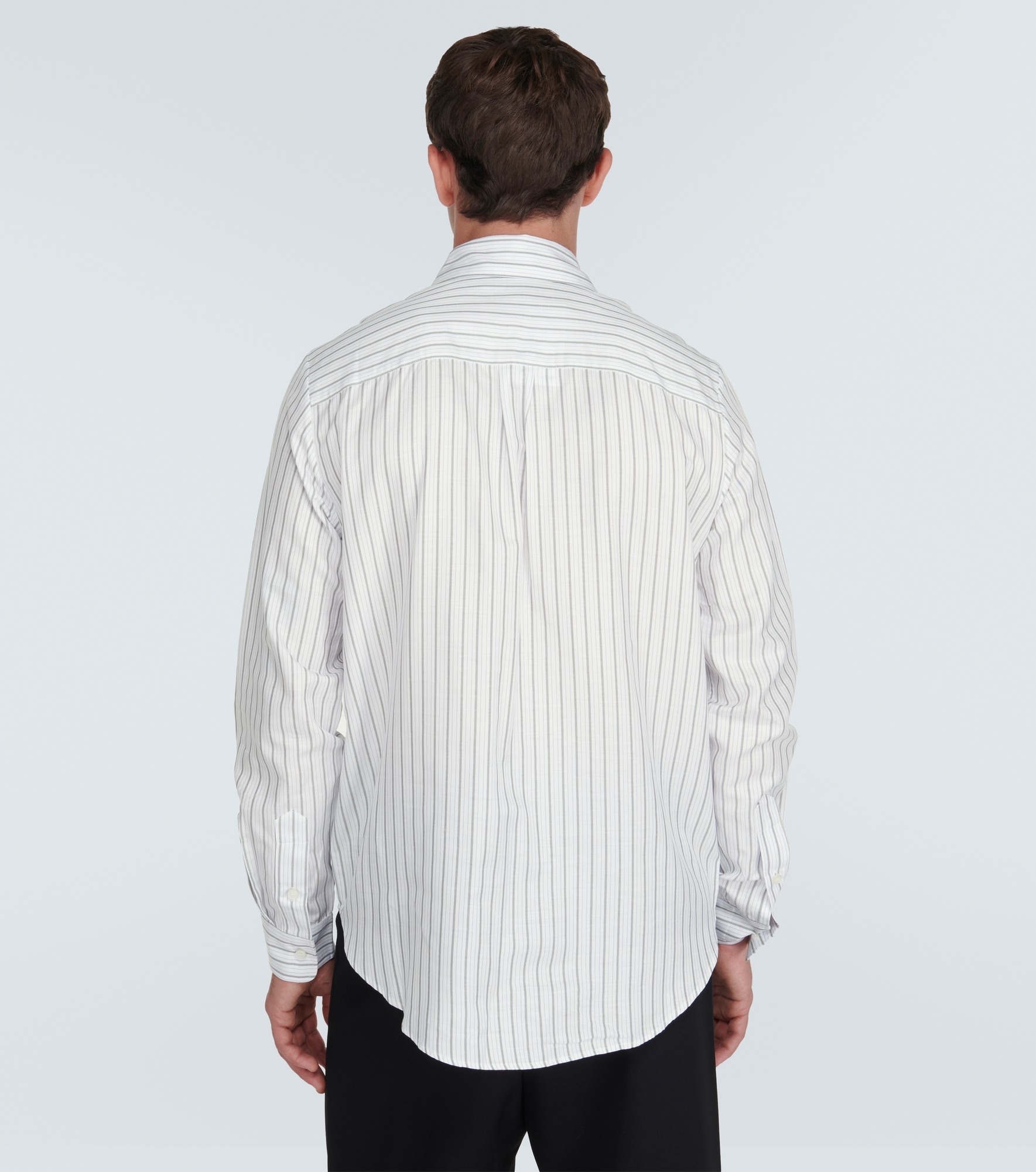 Cotton pinstripe poplin shirt - 4