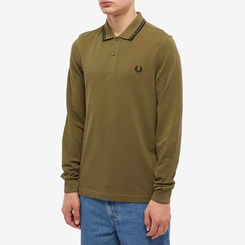 Fred Perry Long Sleeve Twin Tipped Polo - 2