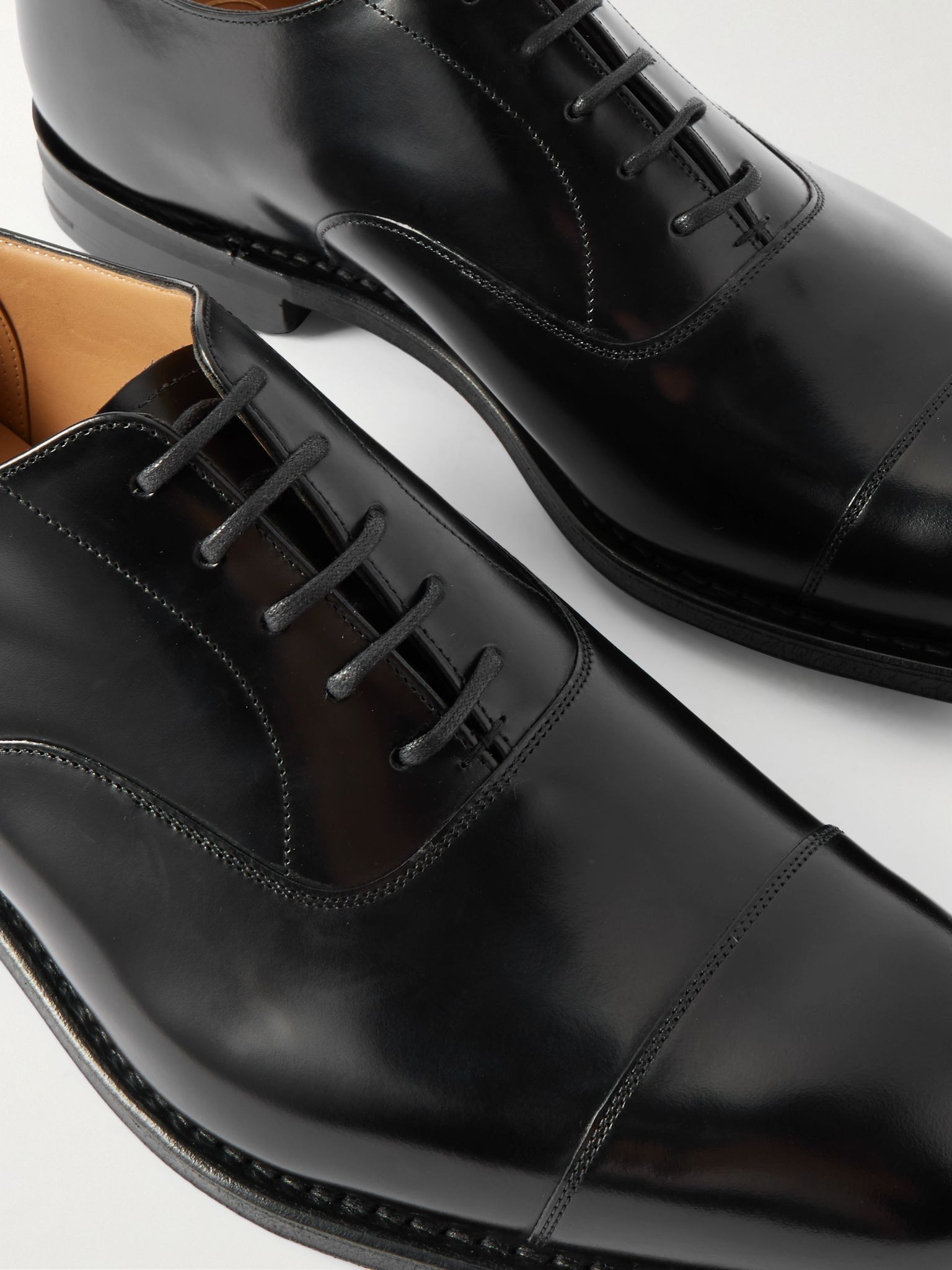 Consul R 2.0 Polished-Leather Oxford Shoes Black - 5
