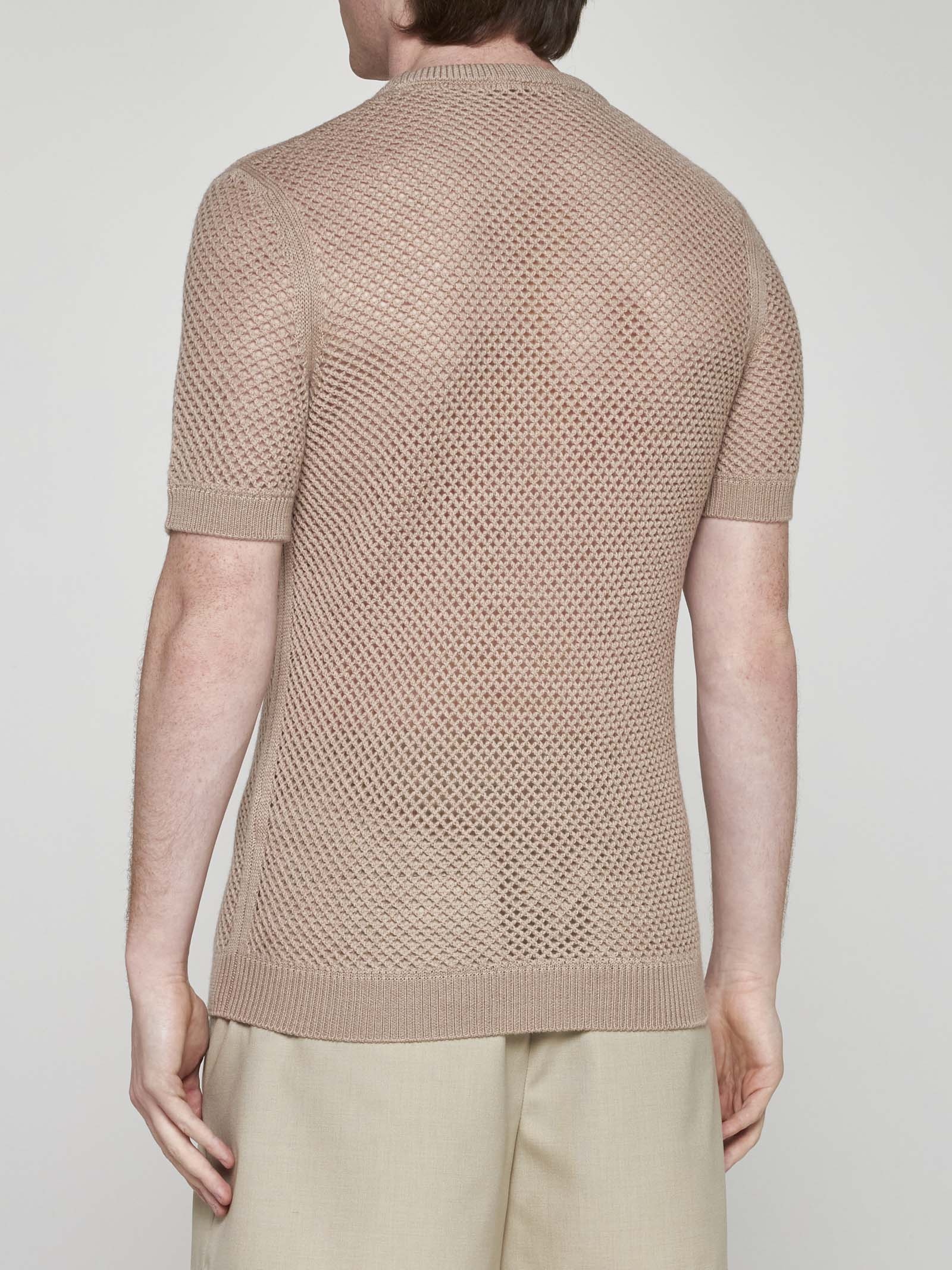Wool crochet t-shirt - 4