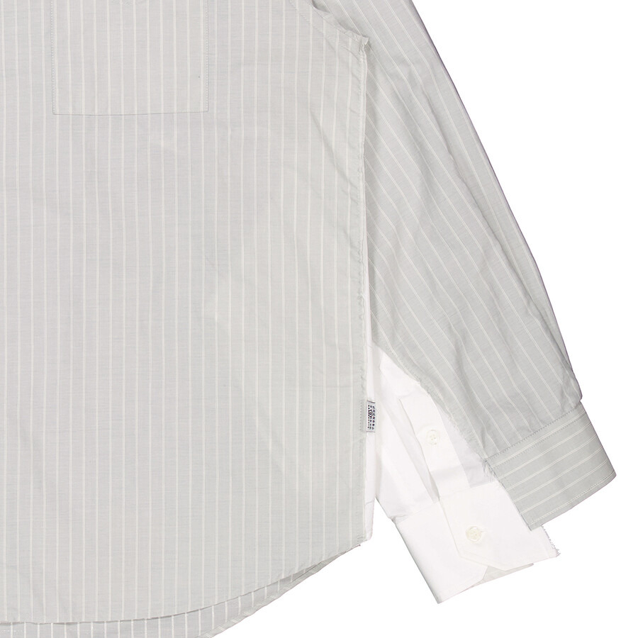 MM6 Striped Oversized Long-Sleeved Shirt - 2