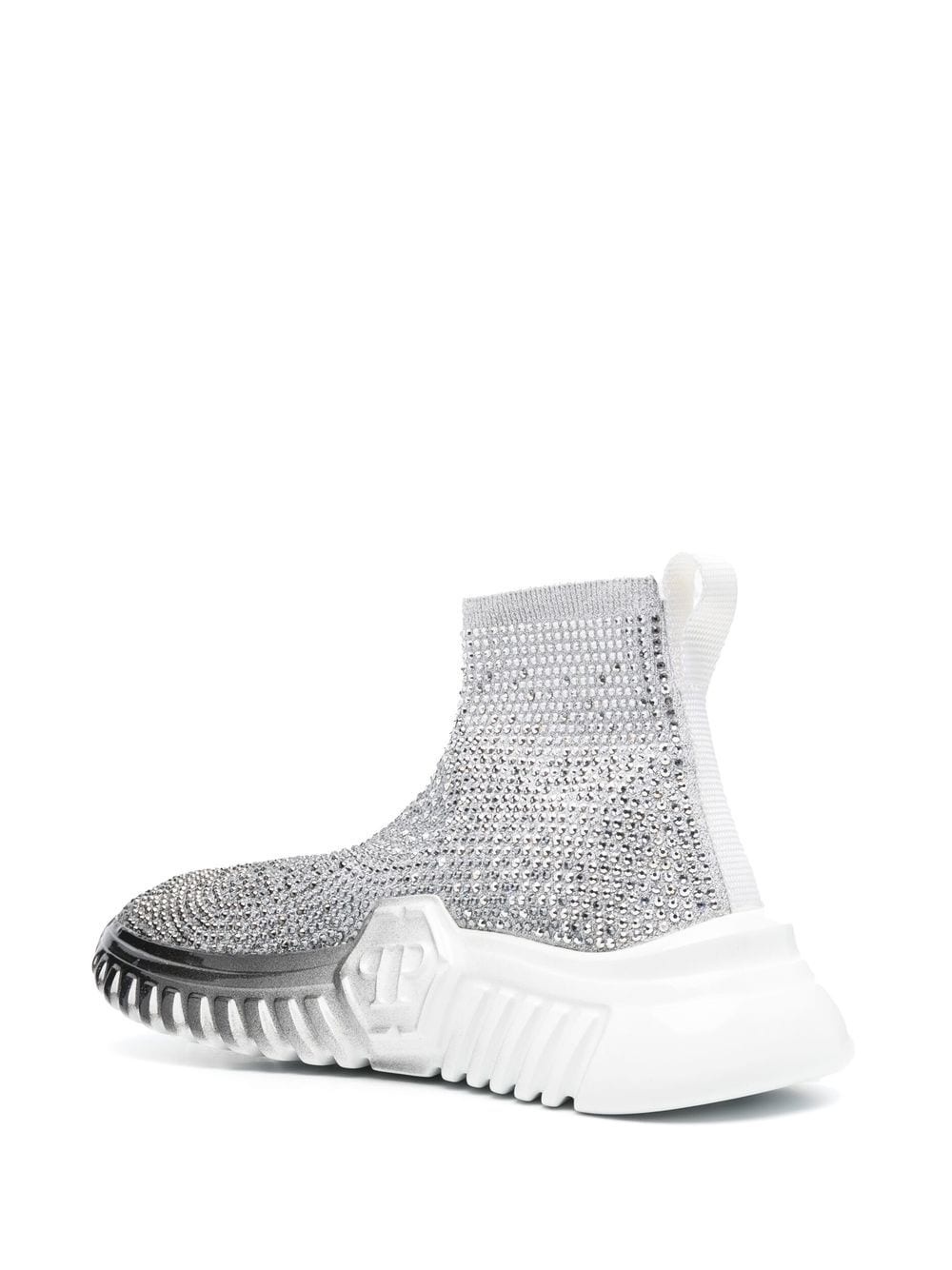 Strass Runner crystal-embellished sock sneakers - 3