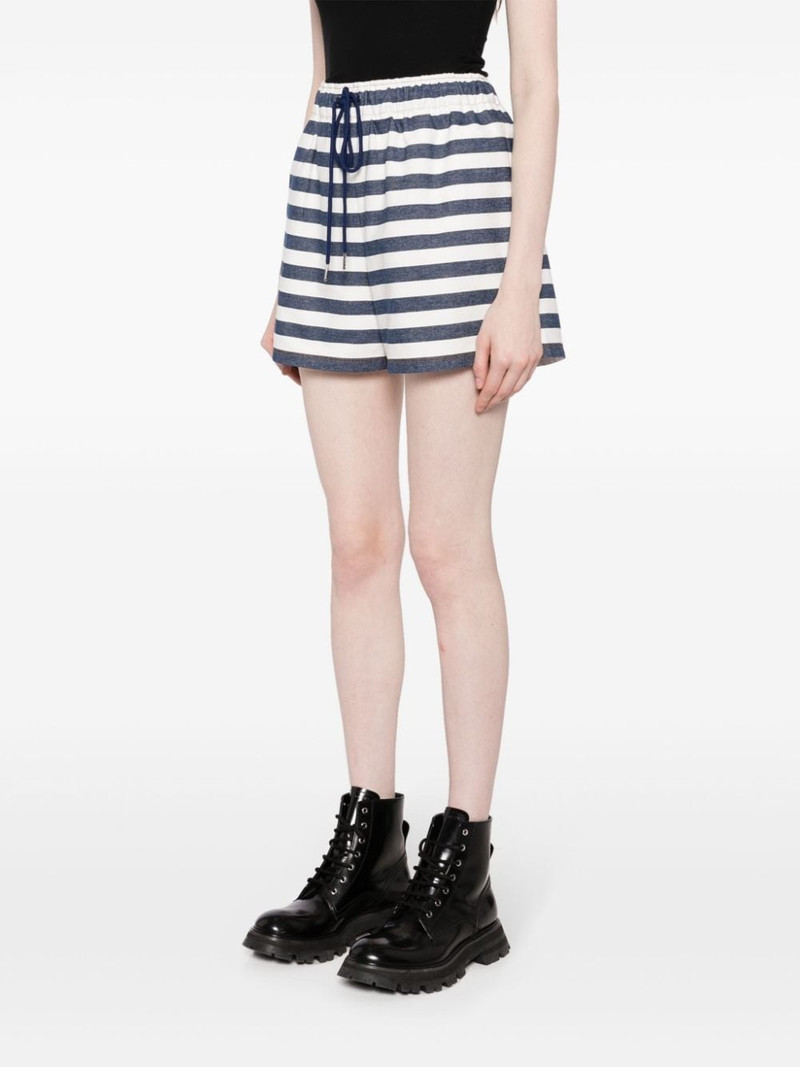stripe-print drawstring shorts 3
