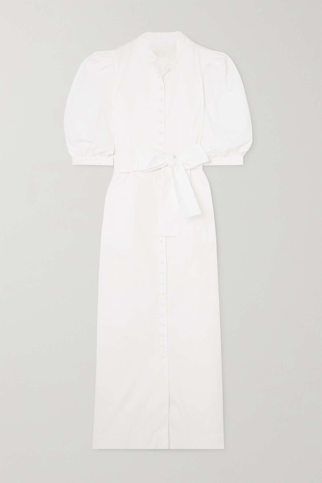 Amoako belted cotton-poplin maxi dress - 1