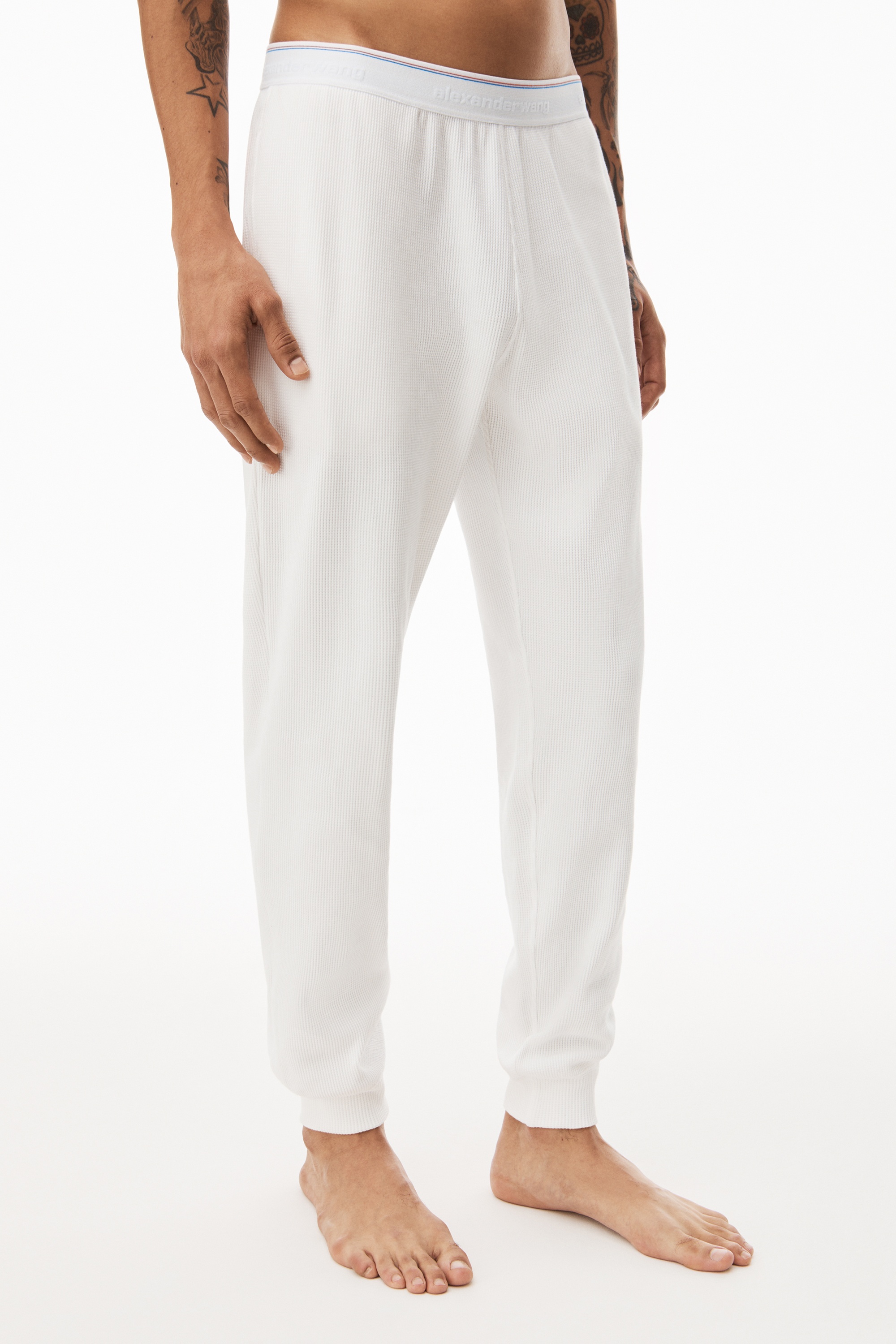 UNISEX JOGGER IN COTTON WAFFLE THERMAL - 3