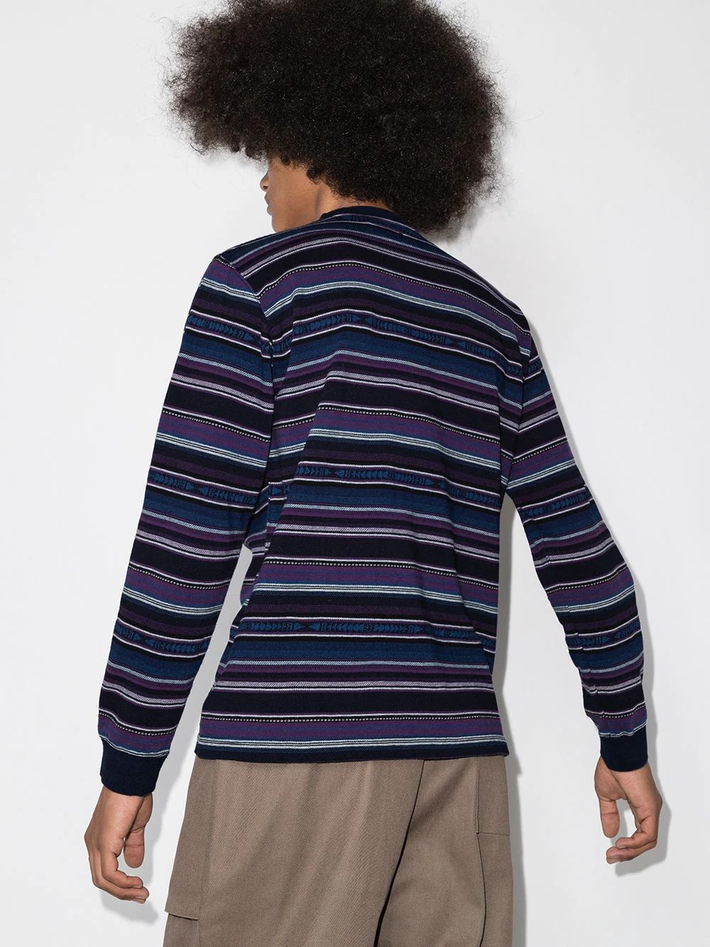 striped long-sleeve T-shirt - 3