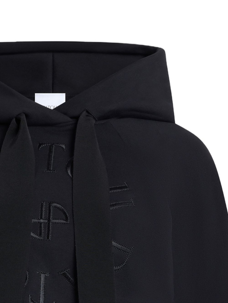 PATOU tie-detail hoodie outlook