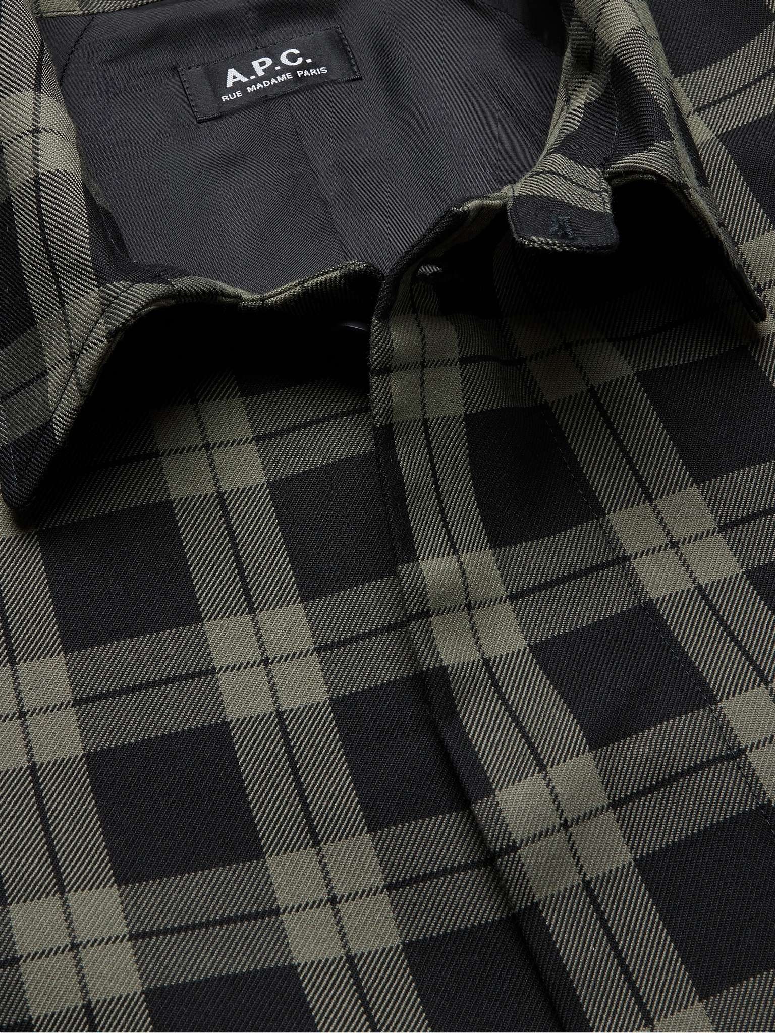 Checked Tech-Twill Coat - 5