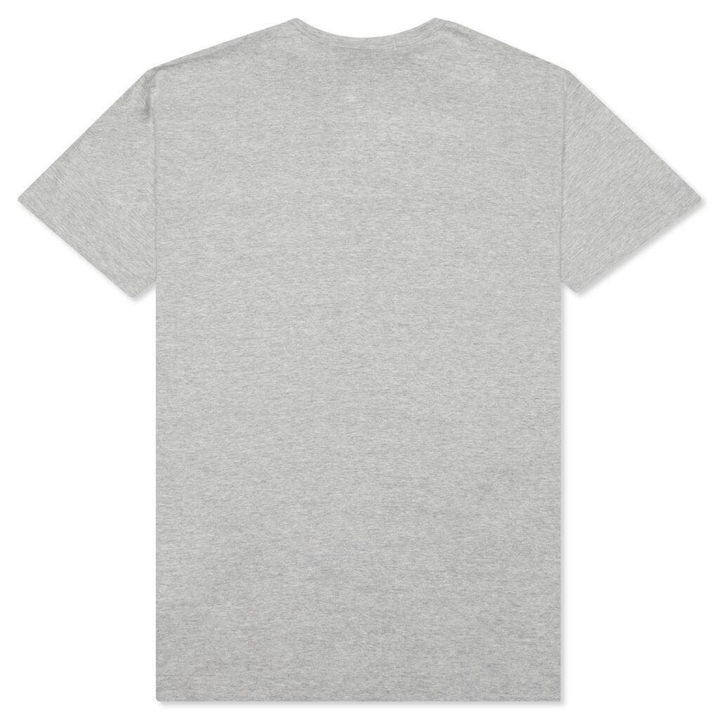 COMME DES GARCONS PLAY RED SIDEWAYS HEART TEE - GREY - 2