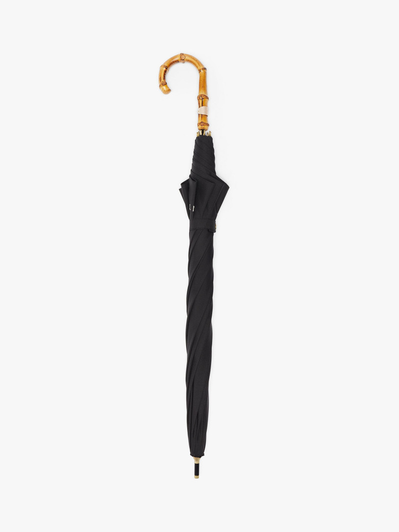 HERIOT BLACK WHANGEE HANDLE STICK UMBRELLA | ACC-030 1