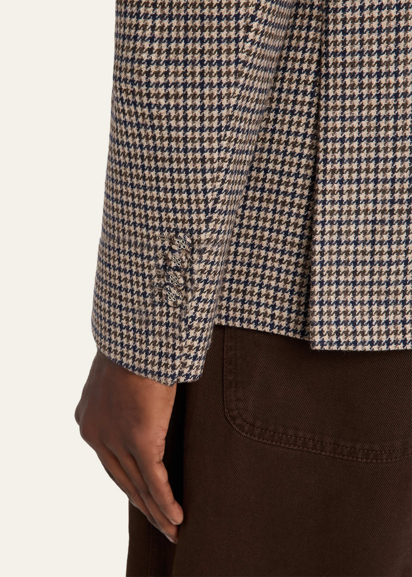 Men's Arthur Houndstooth Single-Breasted Sport Coat - 8