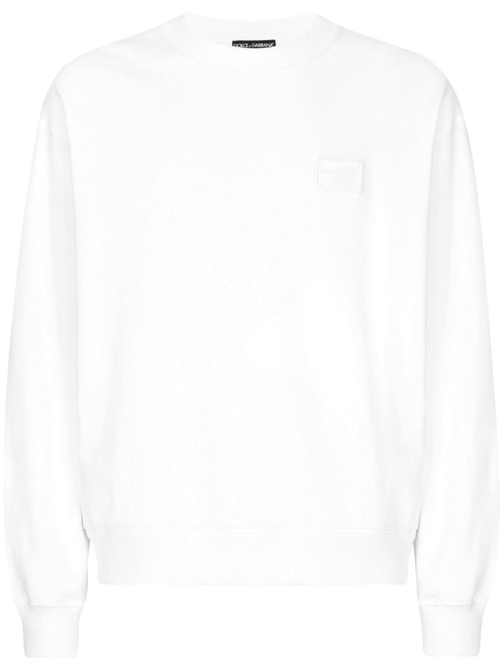 logo-appliquÃ© cotton sweatshirt - 1