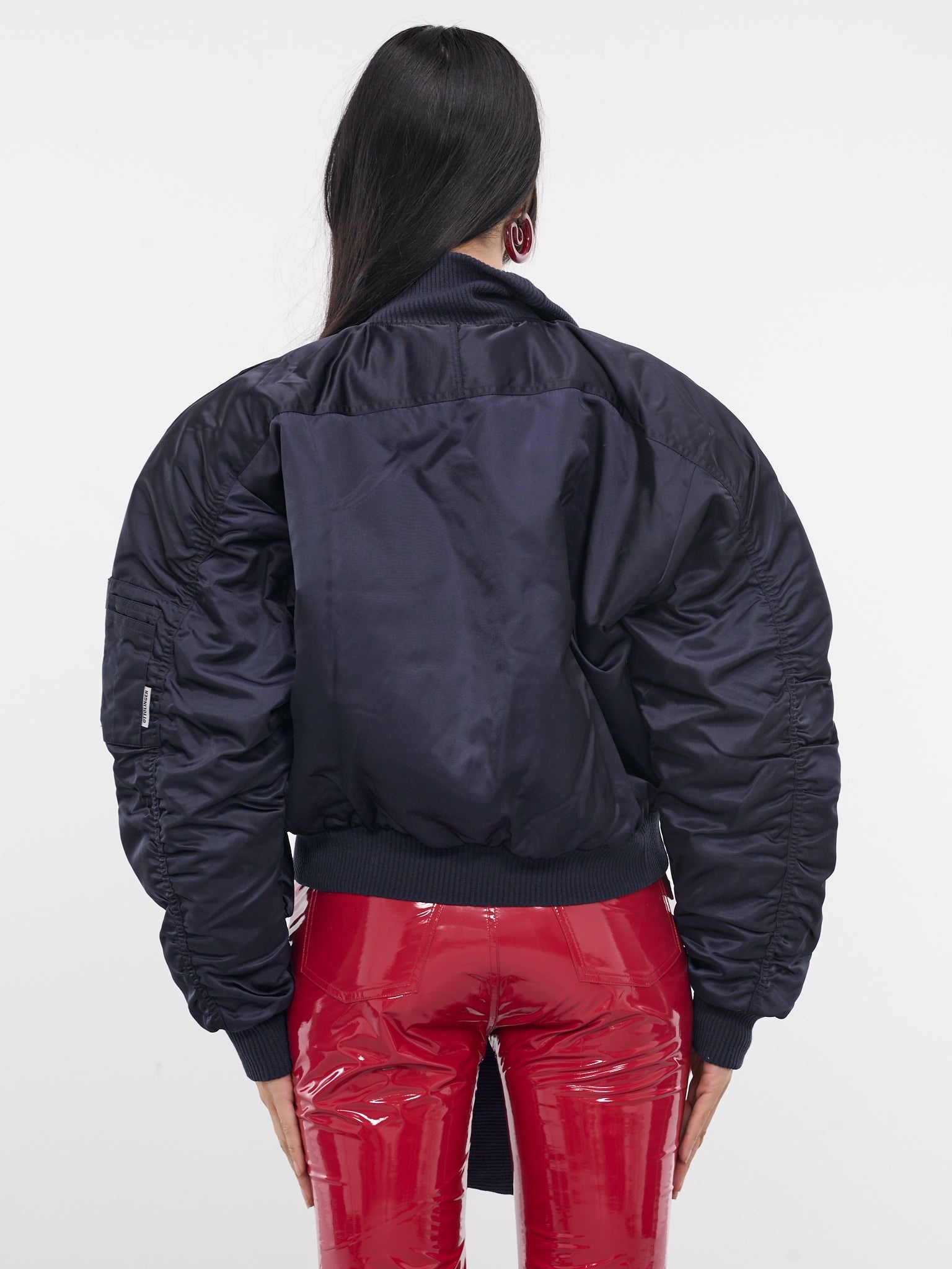 Scarf Bomber Jacket - 3
