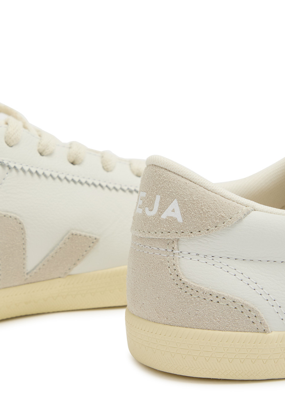 Veja Volley Panelled Grained Leather Sneakers - 4