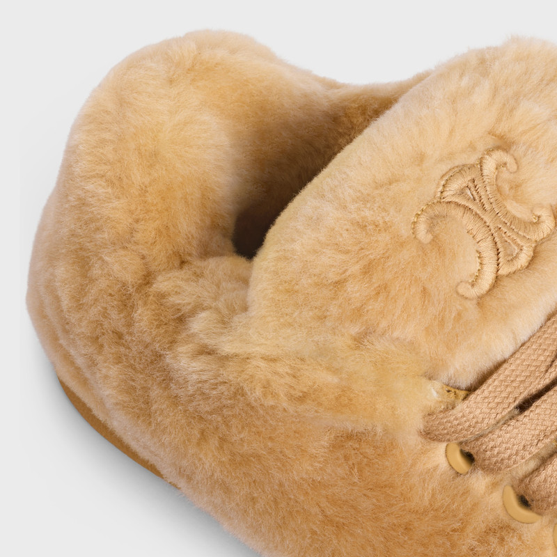 CELINE HUNTINGTON LOW TOP SNEAKER in SHEARLING 5