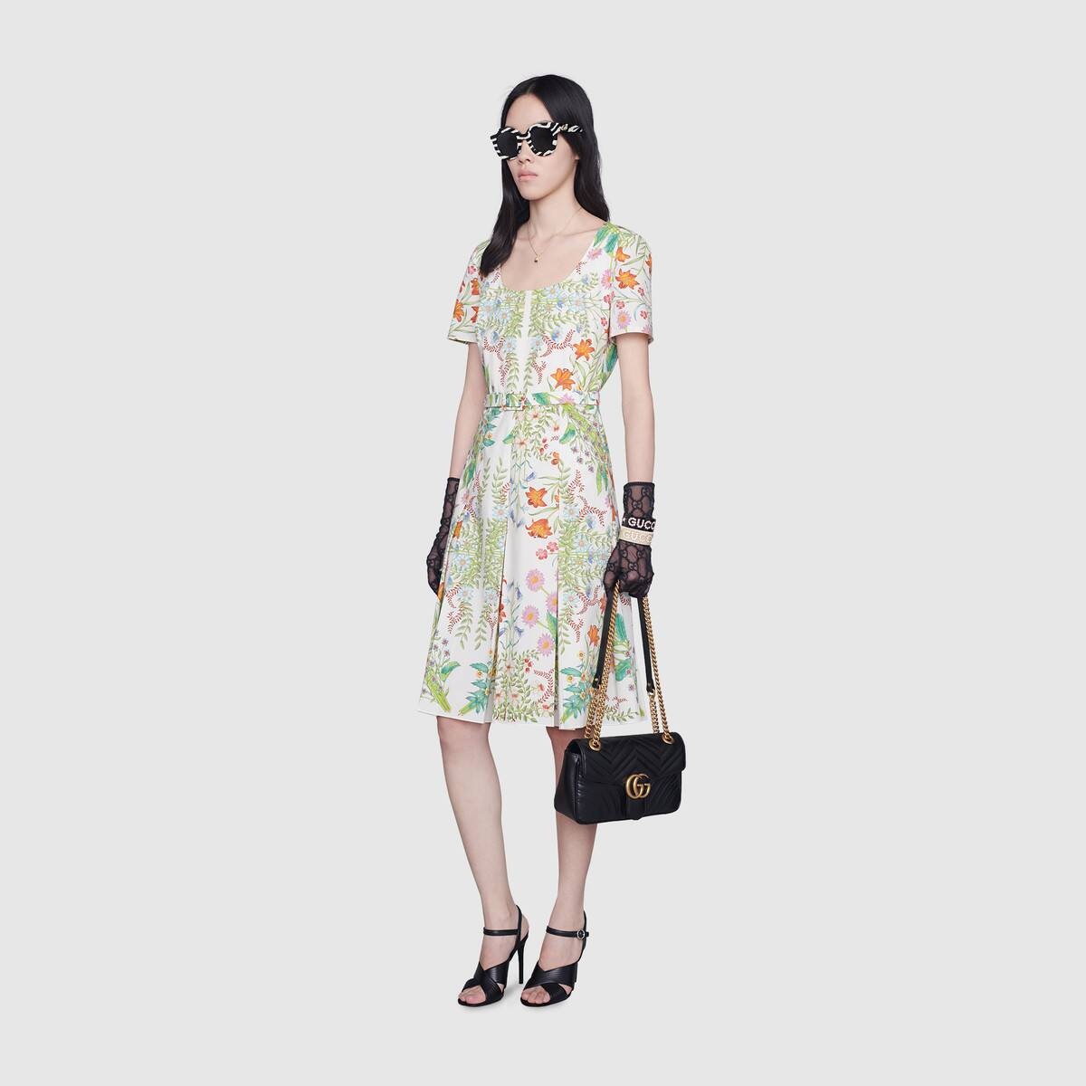 New Flora print cotton midi dress - 2