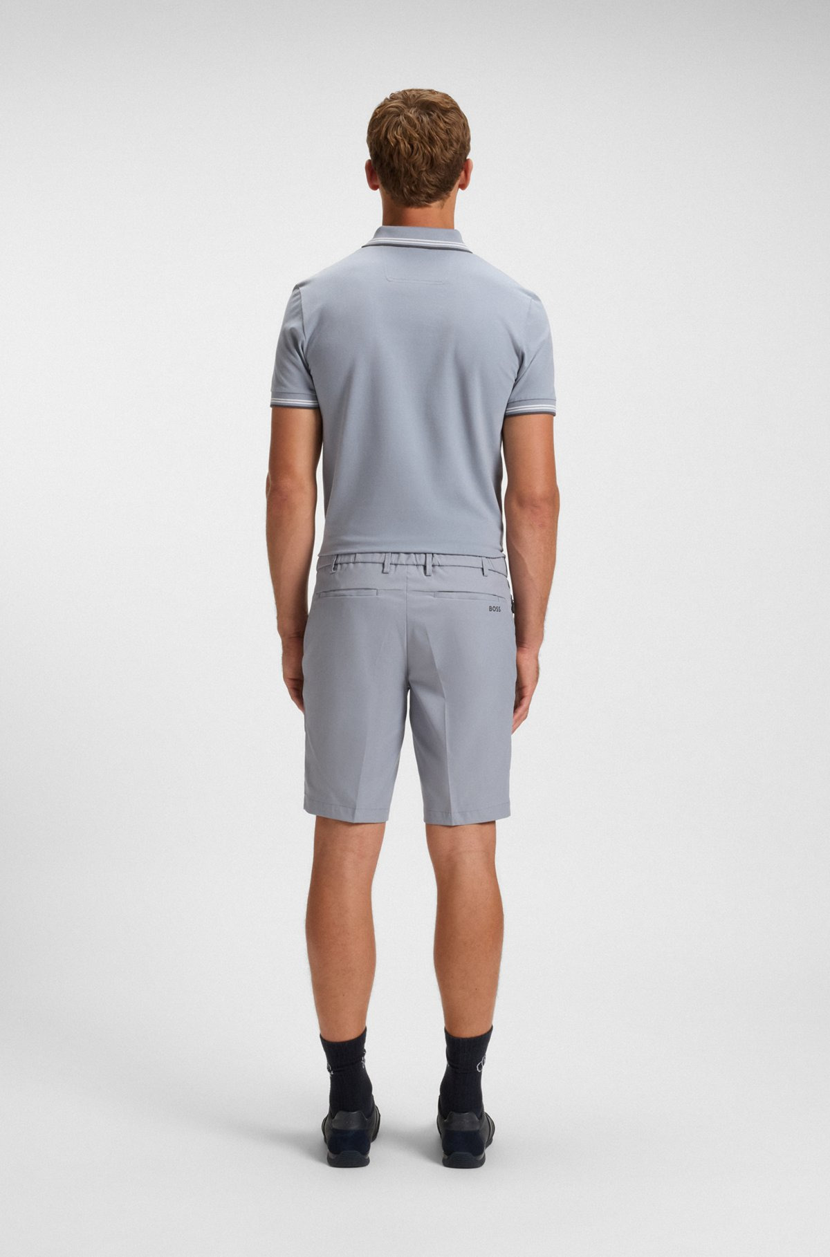 WATER-REPELLENT SHORTS WITH EASY-IRON FINISH - 4
