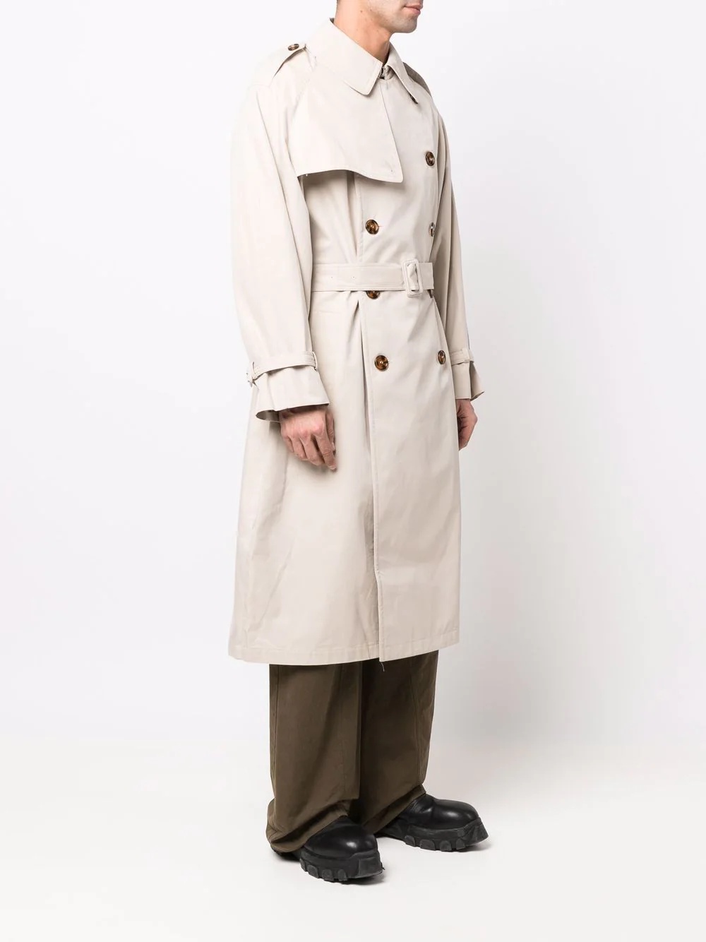 double-breasted trench coat - 4