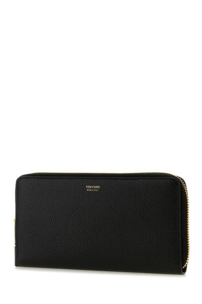 TOM FORD Black leather document case outlook