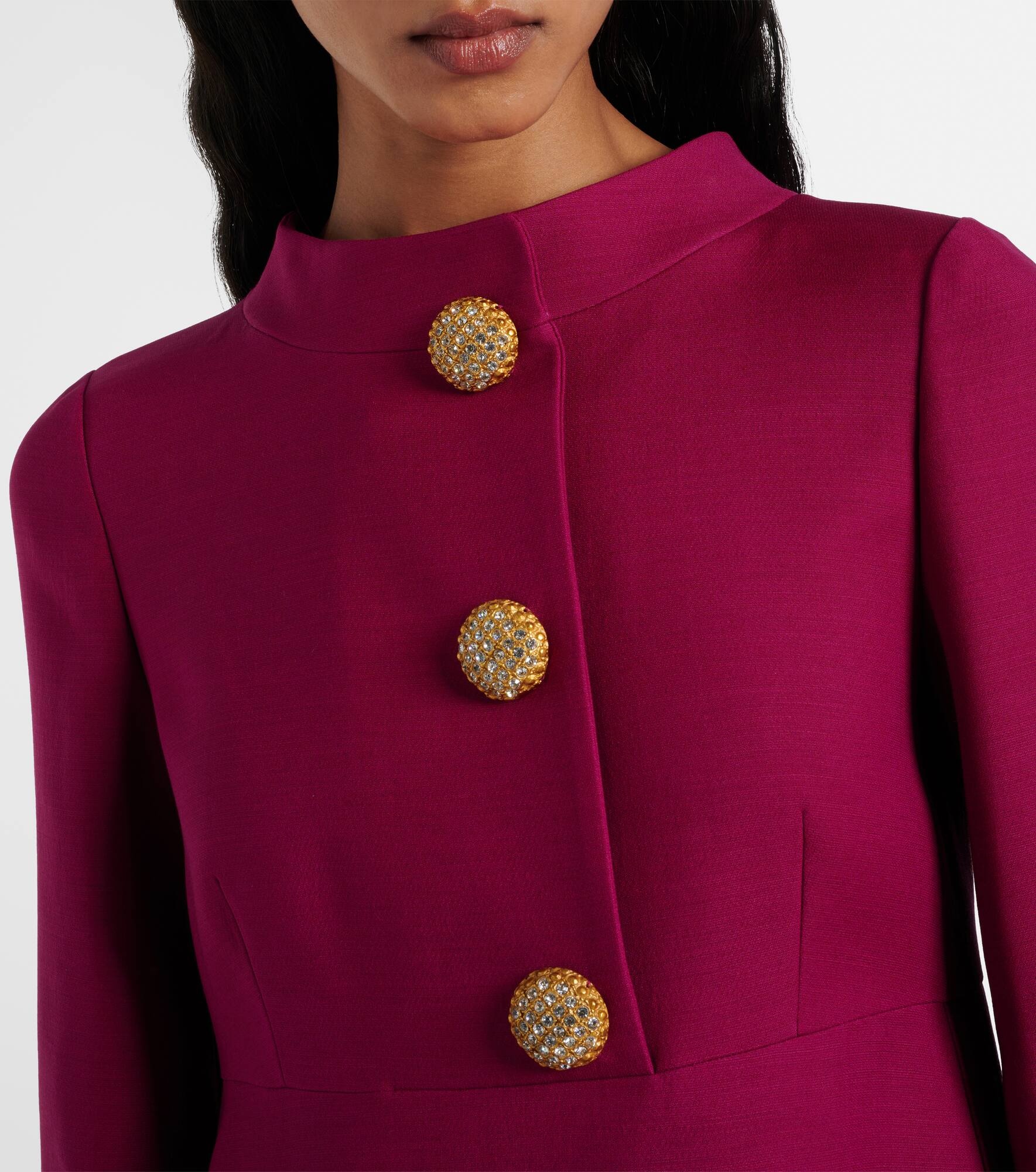 Embellished Crepe Couture midi dress - 4