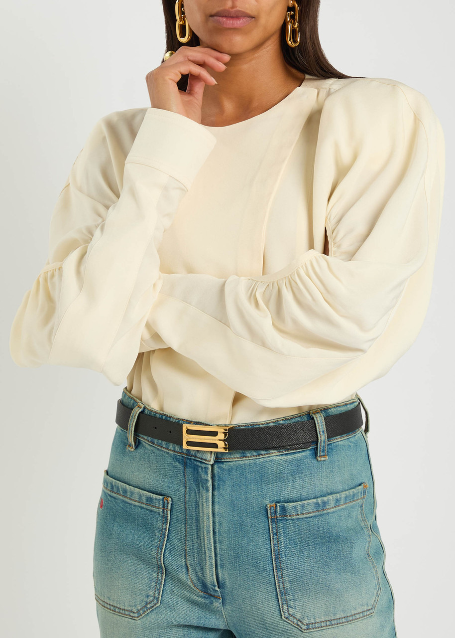 Victoria Beckham Frame Grained Leather Belt - 2